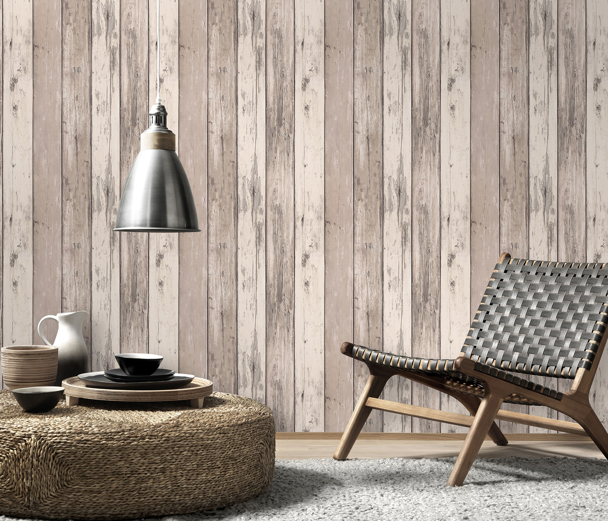 Erismann Vliestapete Imitations 2 braun Holzoptik 1020011