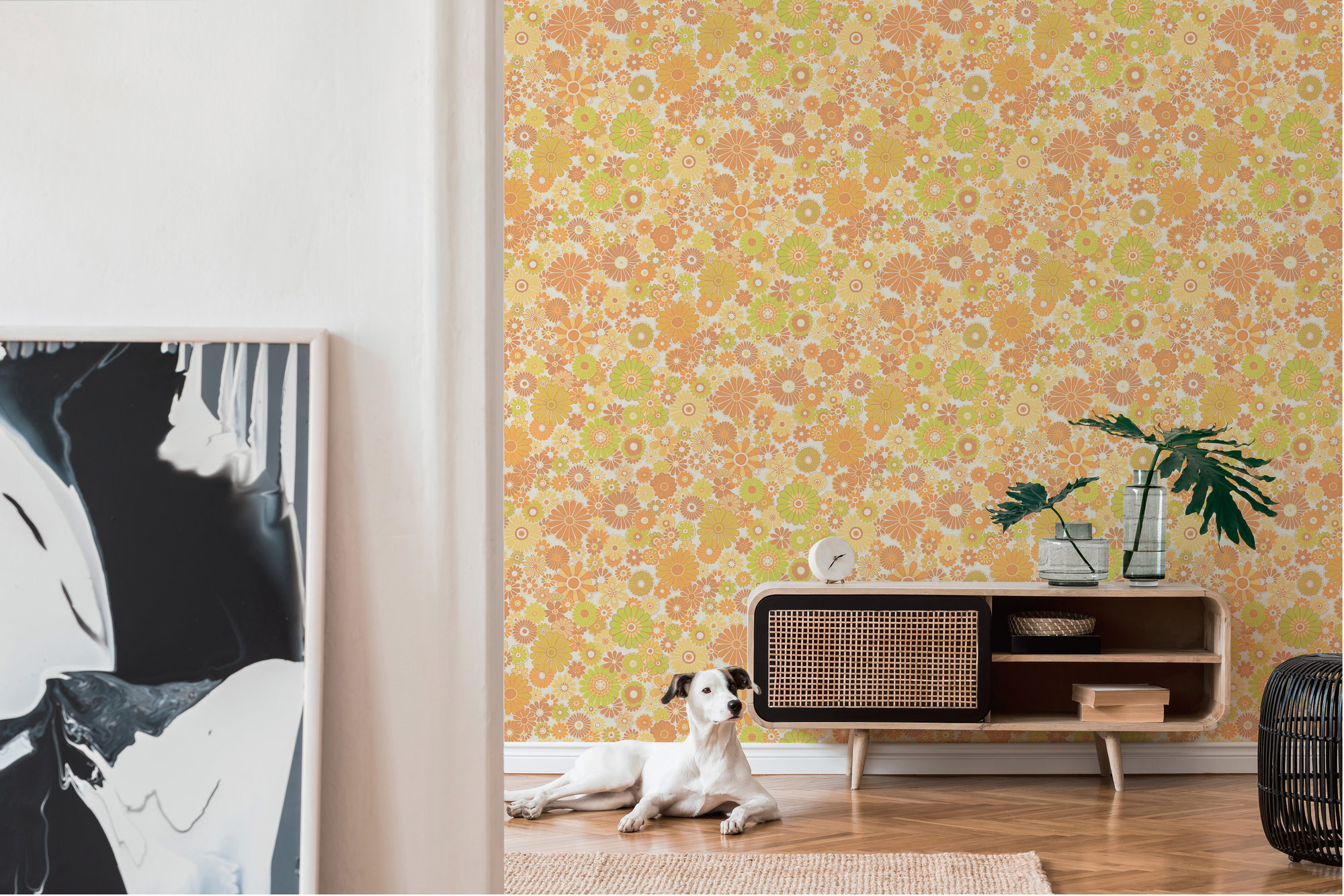 AS Creation Vliestapete Retro Chic Gelb 395355