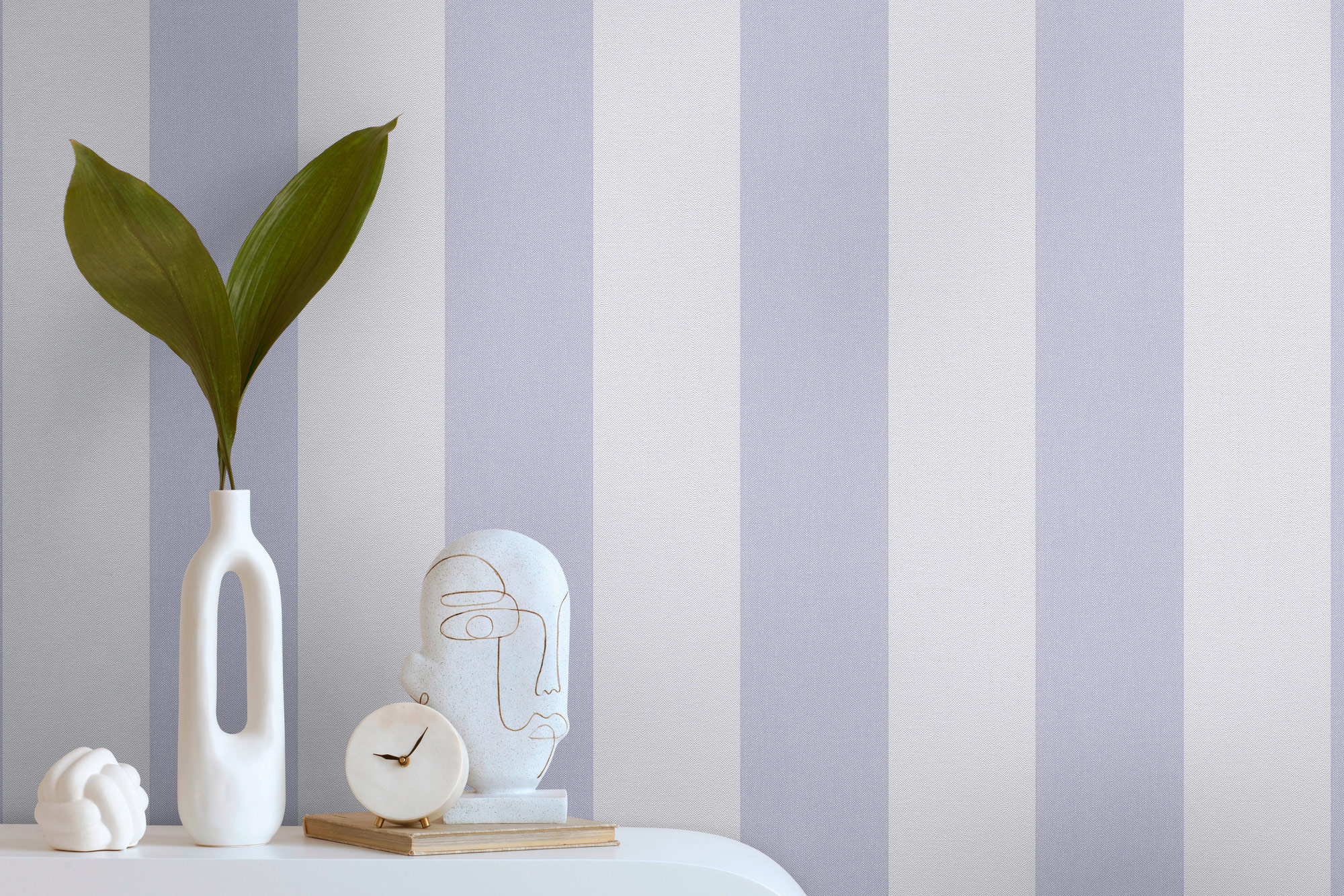 AS Vliestapete Pure Elegance Streifen Violett 397904