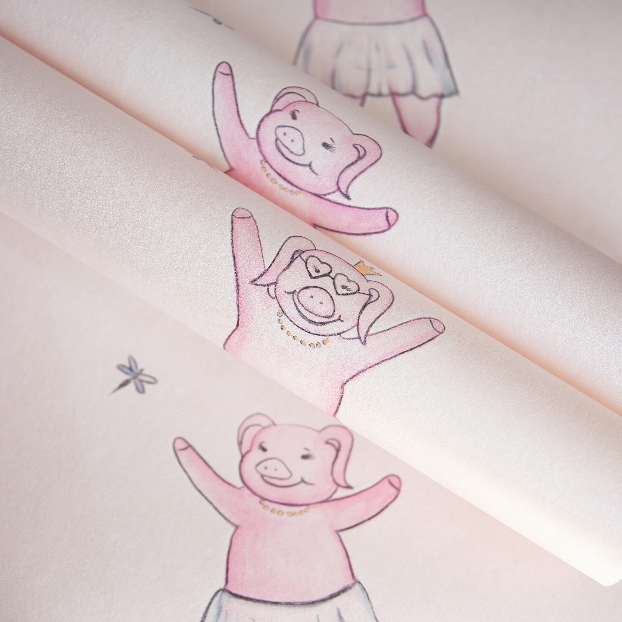 Hohenberger Vliestapete Happy Inner Child Happy Piggy 27572