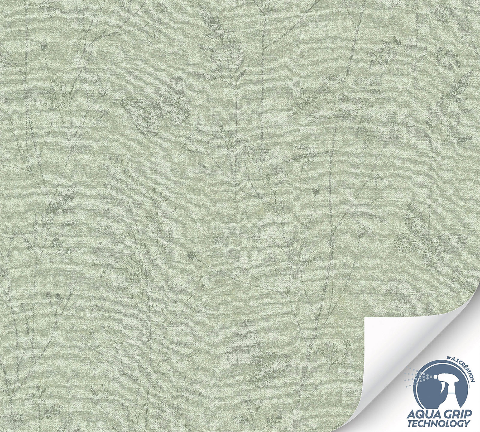 AS Vliestapete Cosiness Designdrop 2 Floral Grün 792833