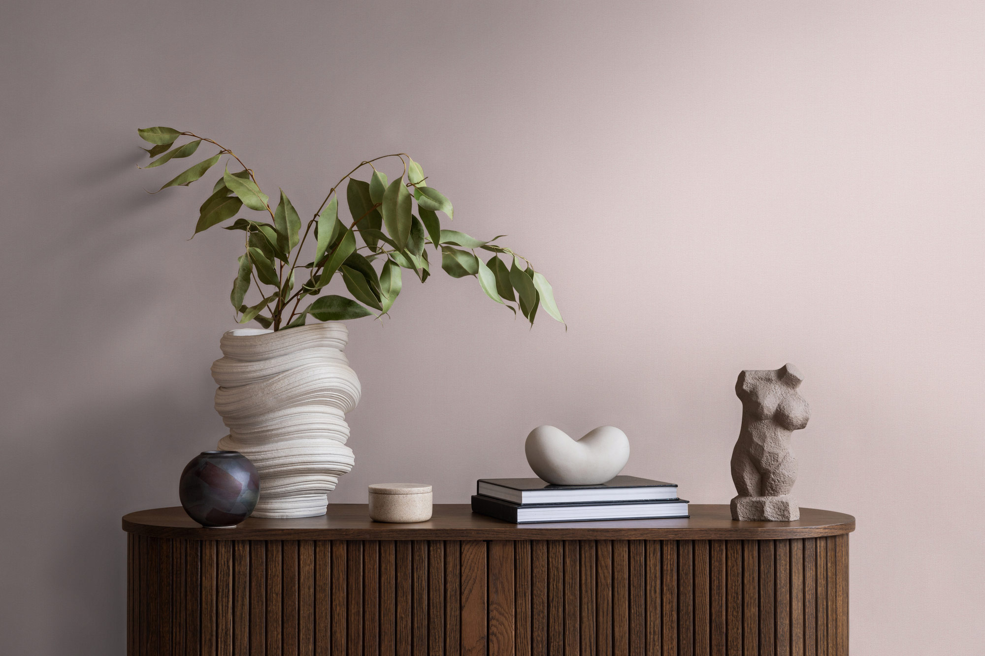 AS Vliestapete Pure Elegance Einfarbig Rosa 363795