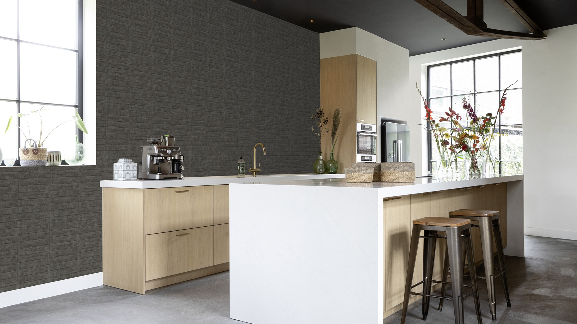 Rasch Vliestapete Factory V Backsteine Beton 499643