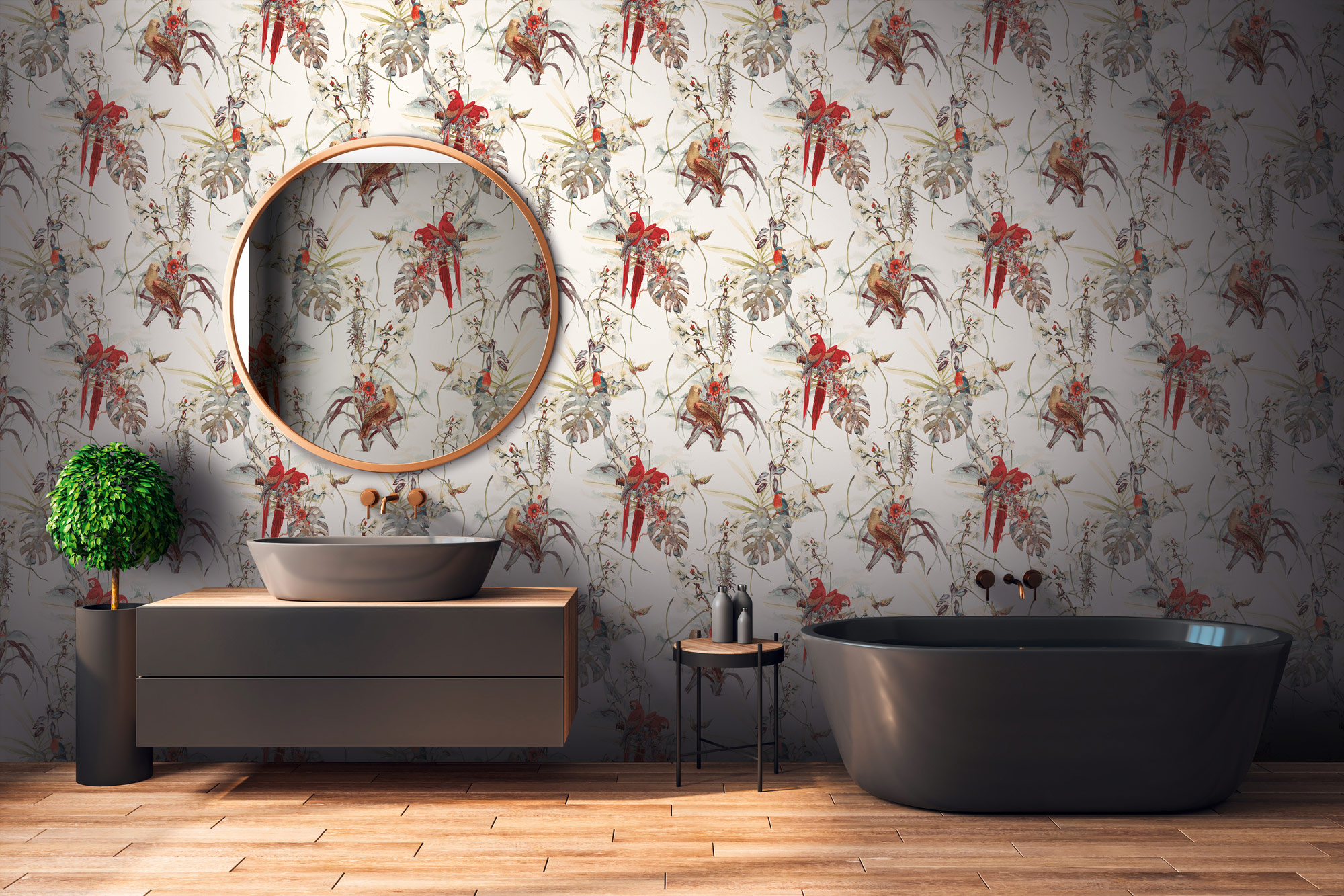 AS Vliestapete PintWalls Florale Tapete Bunt 387251