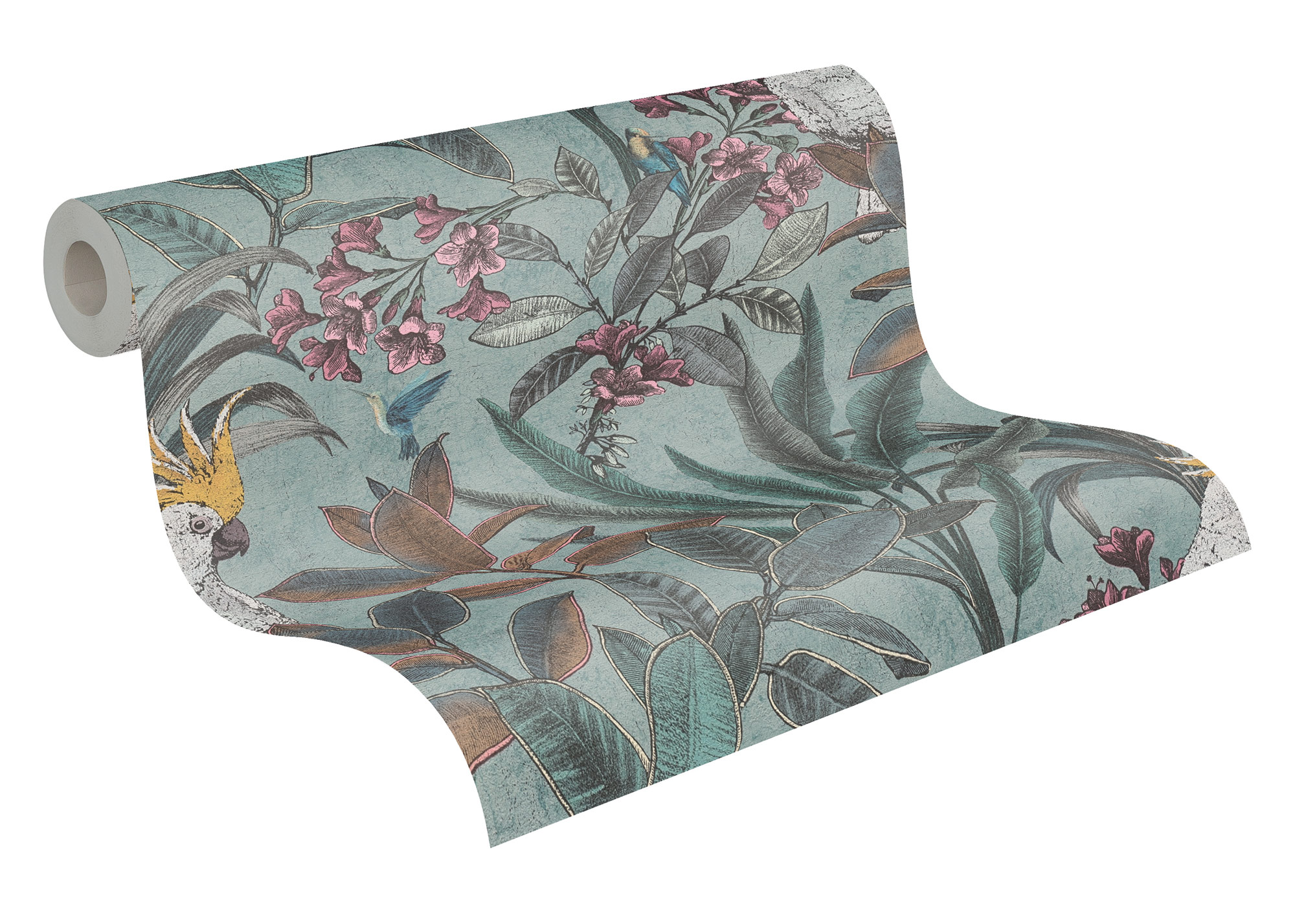 AS Vliestapete PintWalls II Papagei Grün 397482