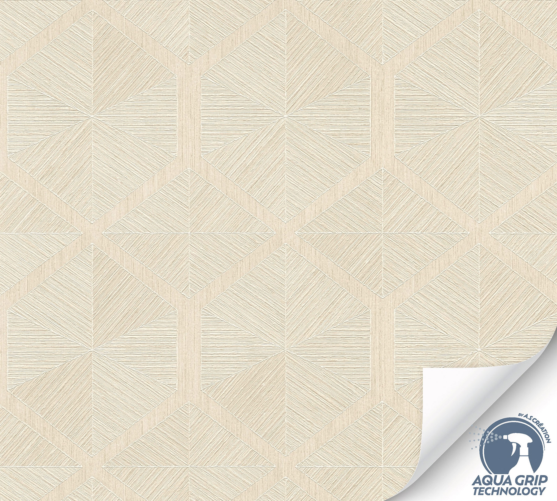 AS Vliestapete Cosiness Designdrop 2 Grafik Creme 793192