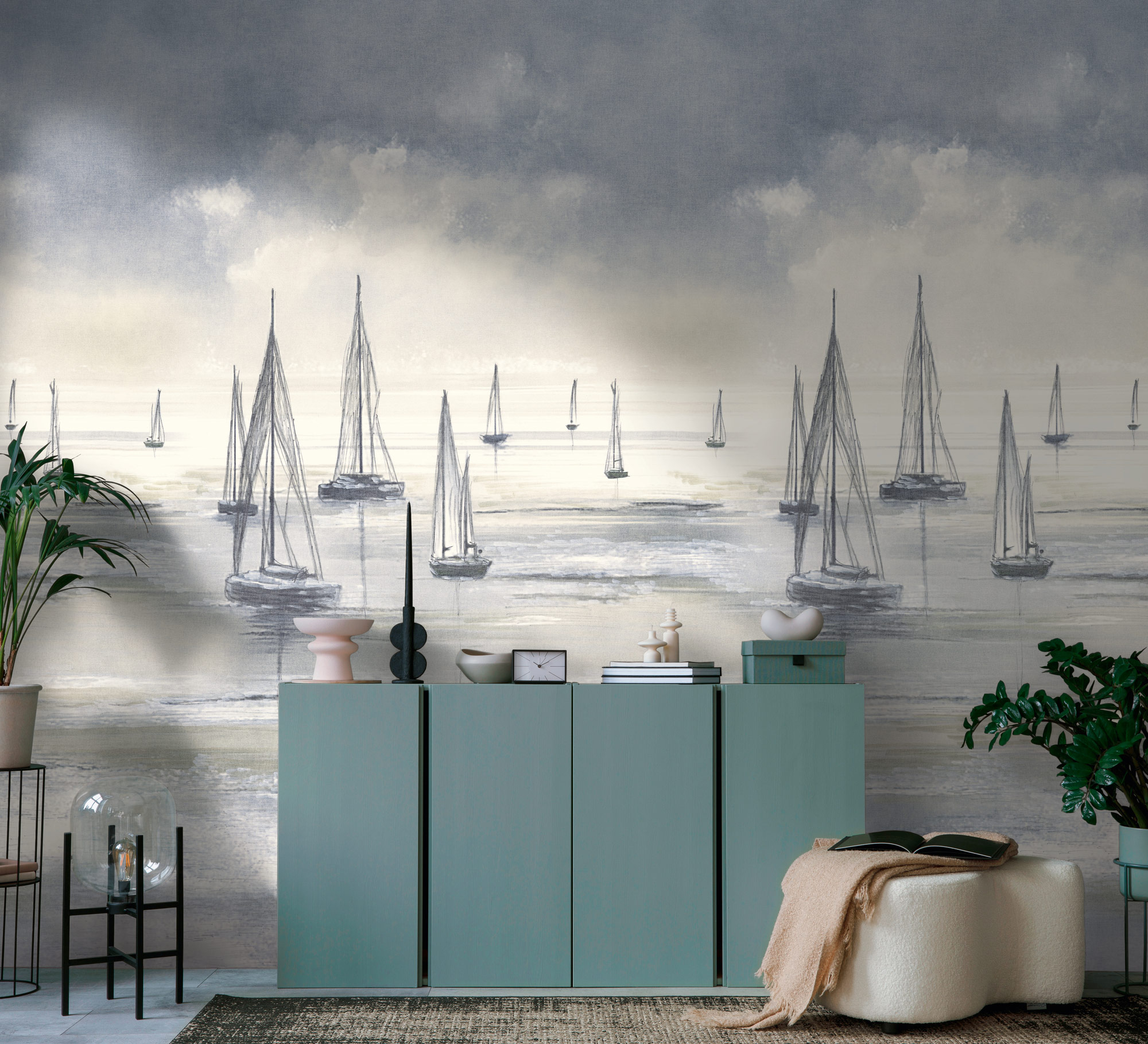 AS Fototapete The Wall 4 Meer Blau 792363