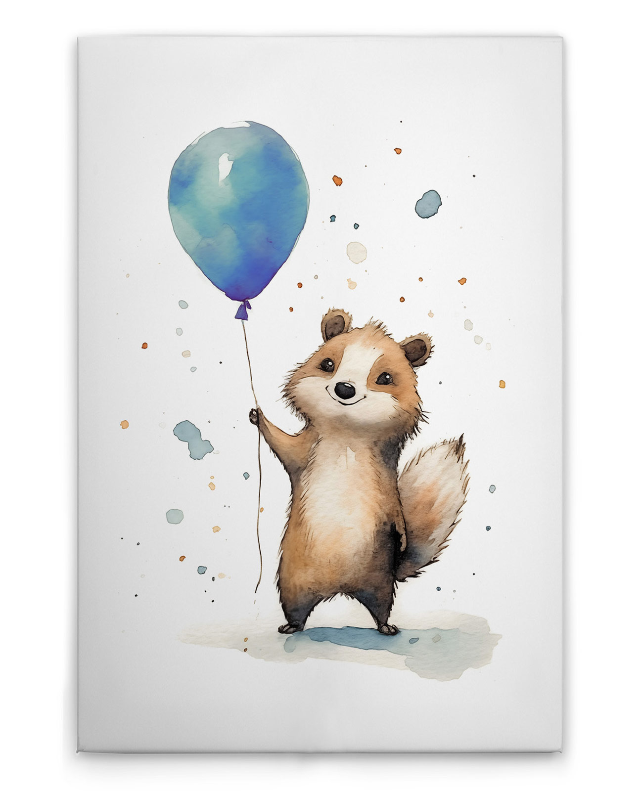 AS Leinwandbild Cute Raccoon Blue DD133281