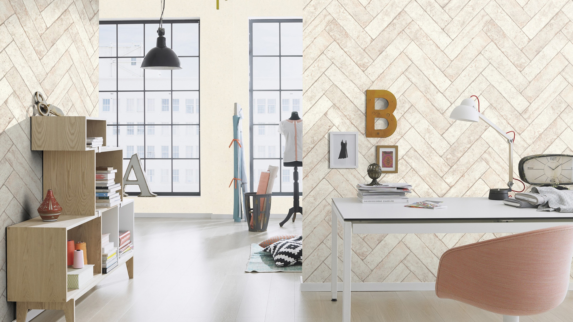 Rasch Vliestapete Factory V Steinoptik Ziegelstein 499117