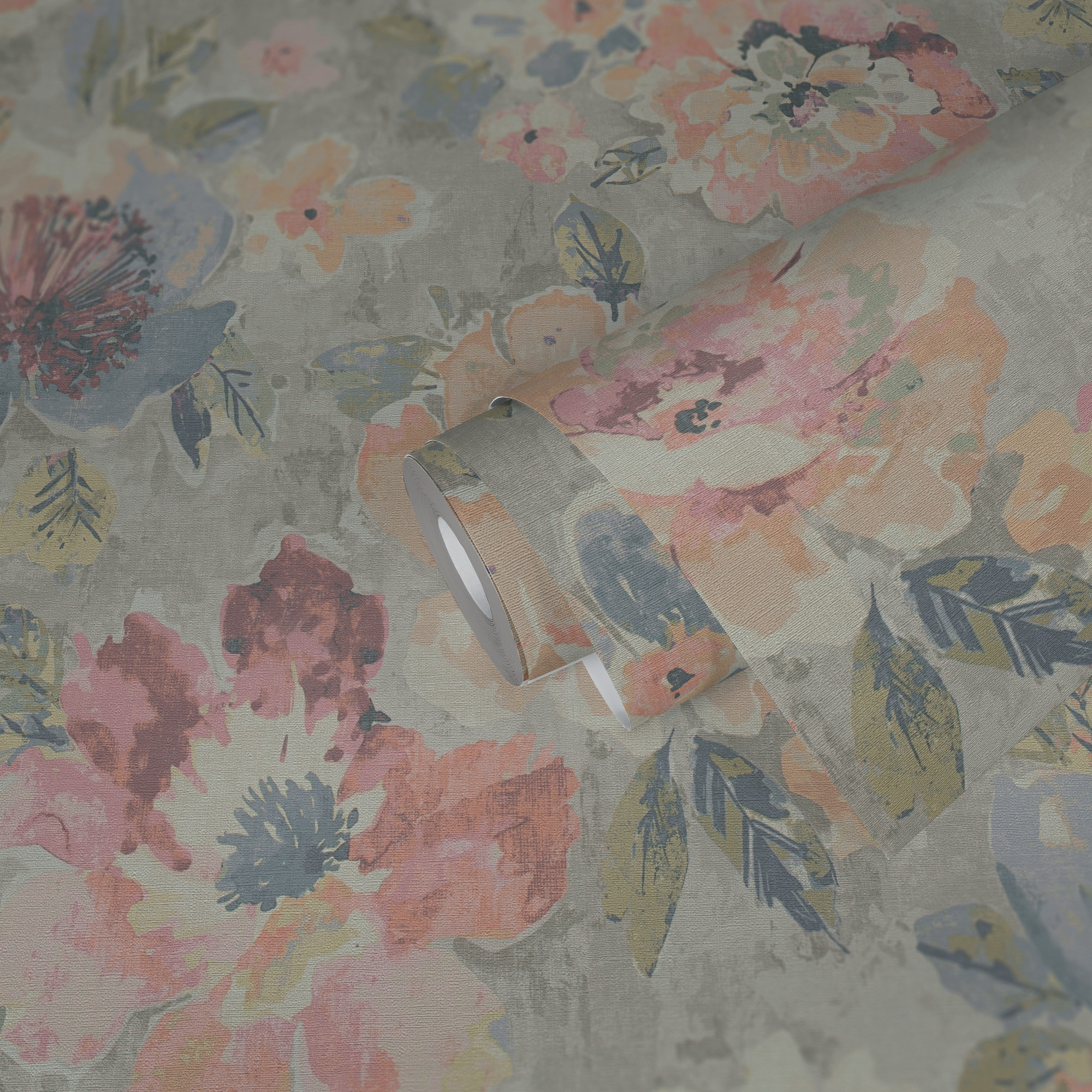 AS Vliestapete Aquarell Dreams Blumentapete bunt 396072