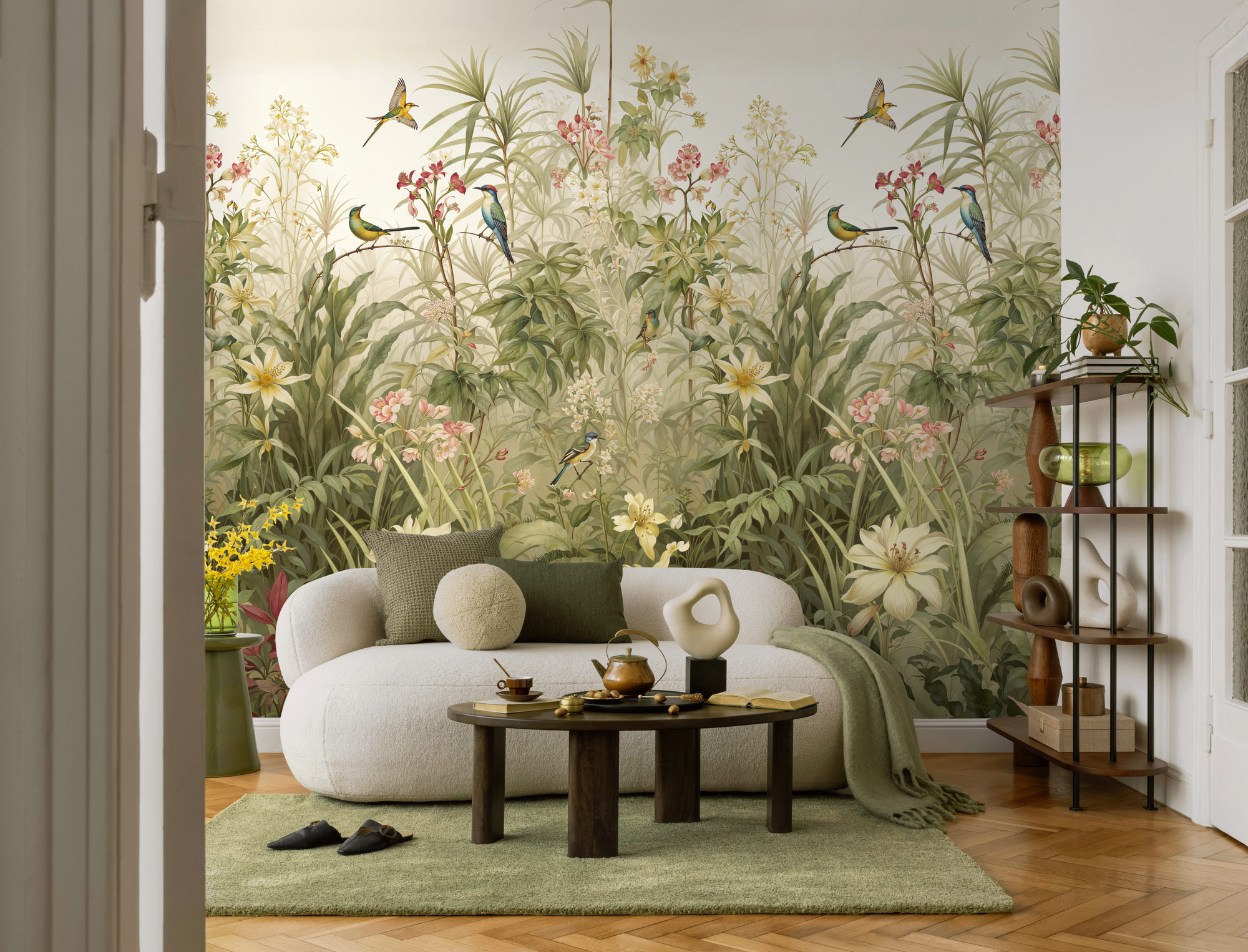 AS Fototapete The Wall 4 Vögel Beige 792466