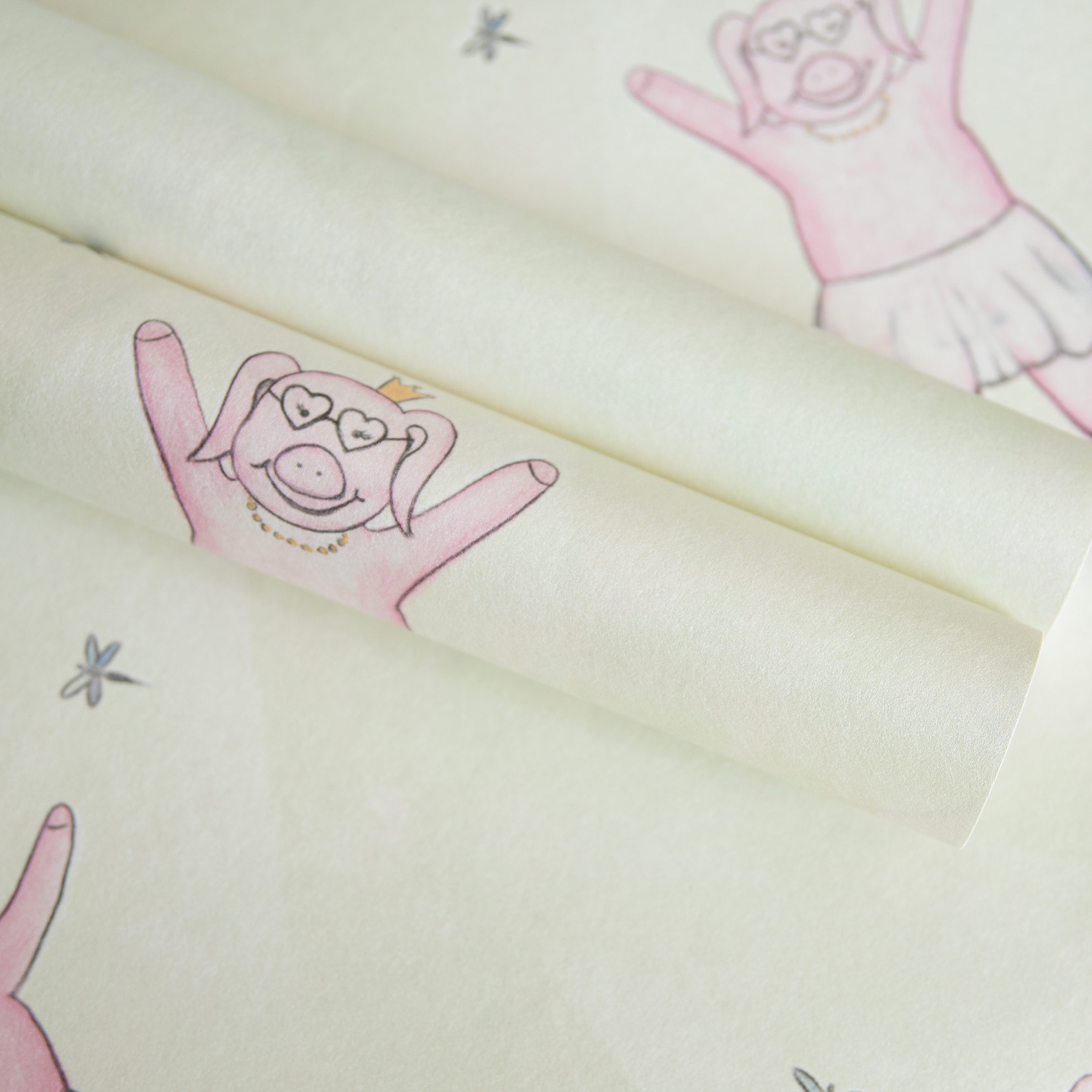 Hohenberger Vliestapete Happy Inner Child Happy Piggy 27570