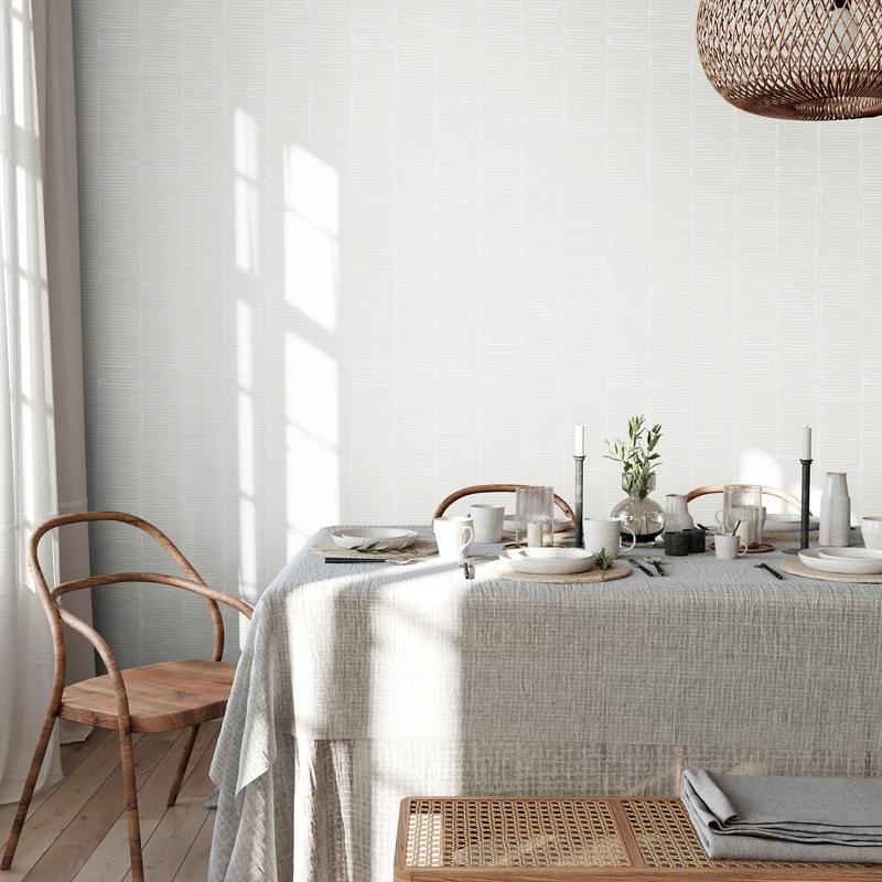 Hohenberger Vliestapete Chalk Beams in Order White 65493