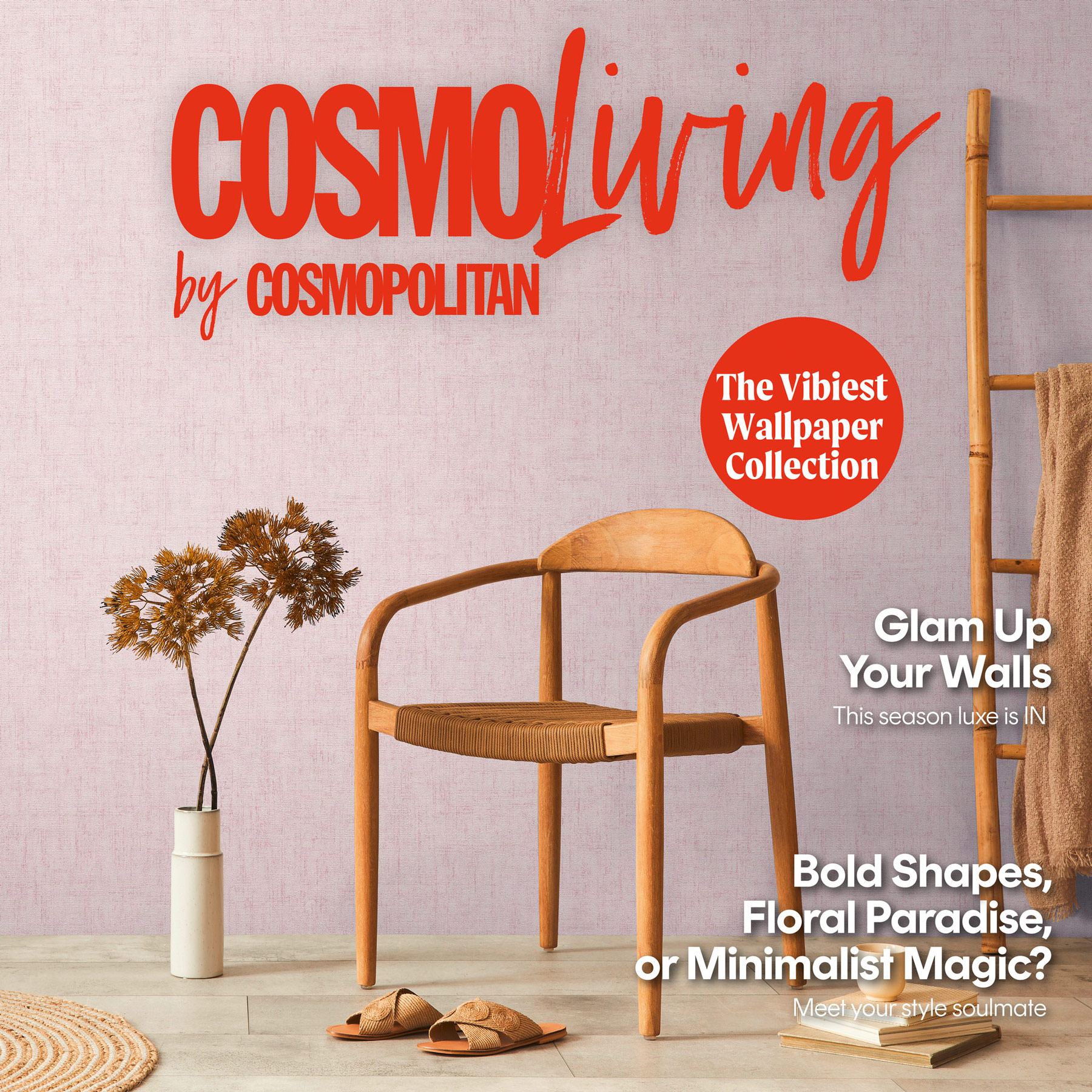 AS Vliestapete CosmoLiving Uni Rosa 791094