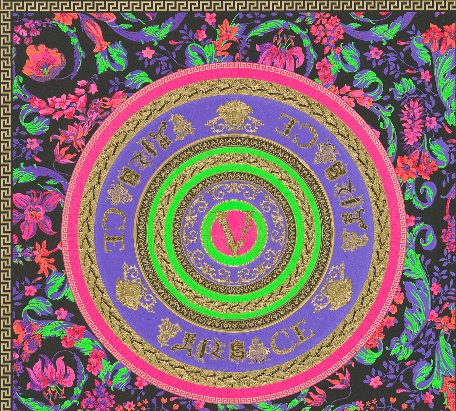 AS Vliestapete Versace 5 Florale Tapete Bunt 387051 AS Vliestapete Versace 5 Florale Tapete Bunt 387051