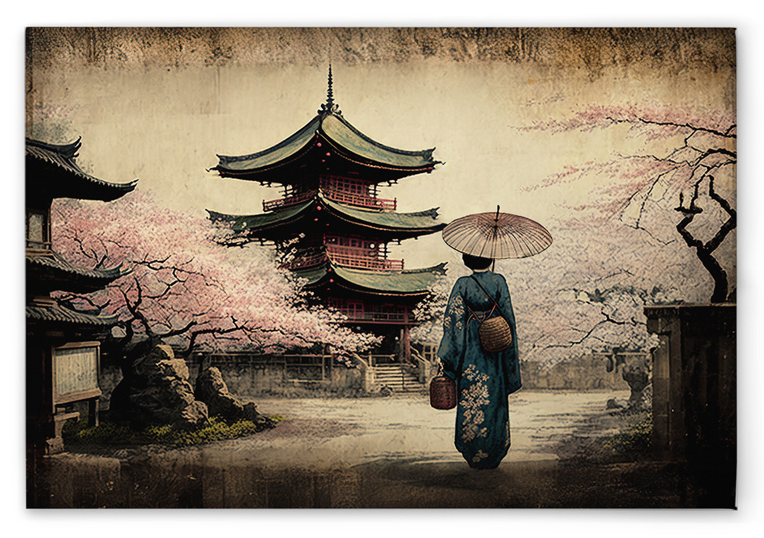 AS Leinwandbild Pagoda Vintage DD133151 AS Leinwandbild Pagoda Vintage DD133151