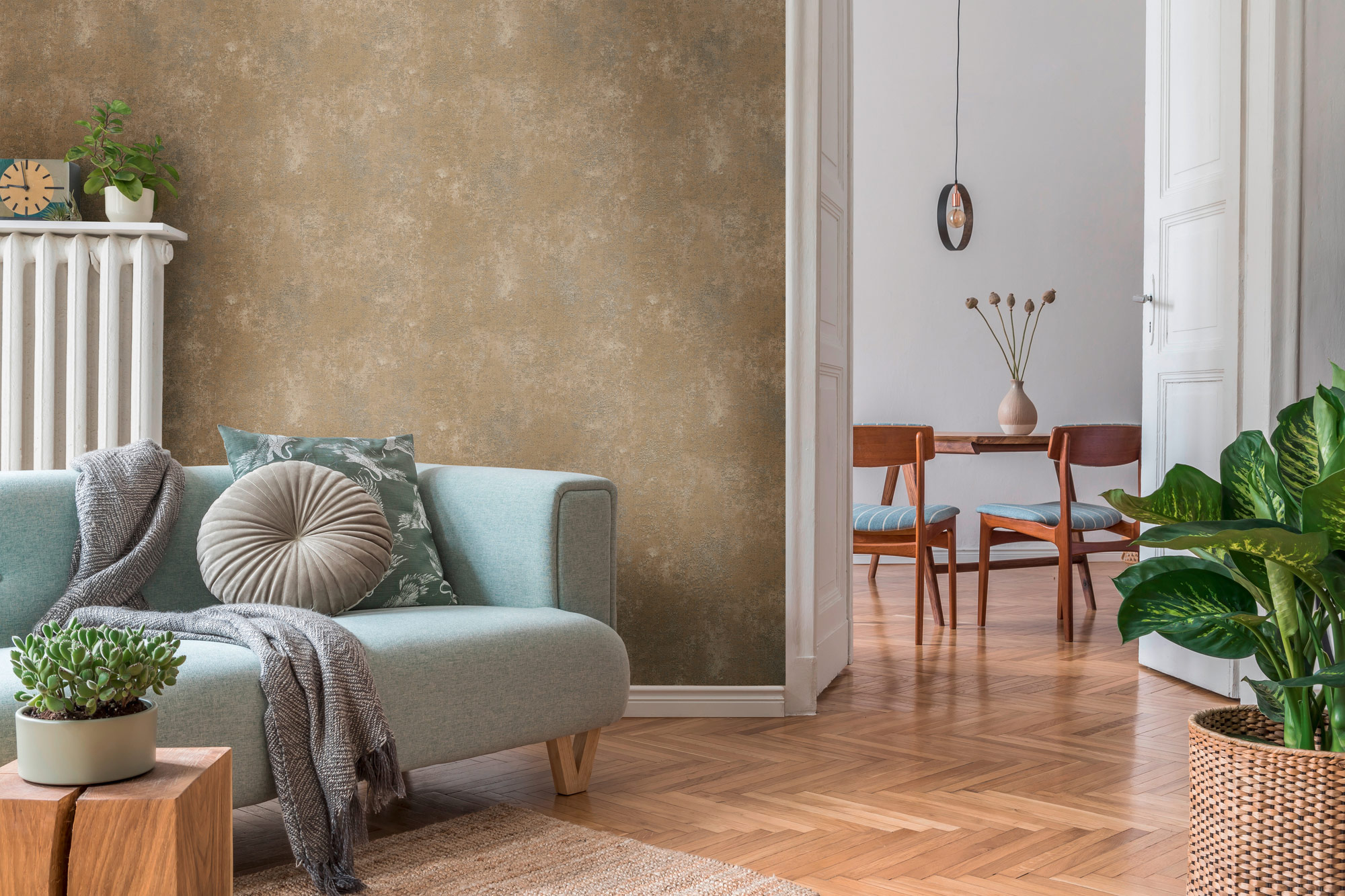 AS Vliestapete The BOS beige Strukturtapete 388332