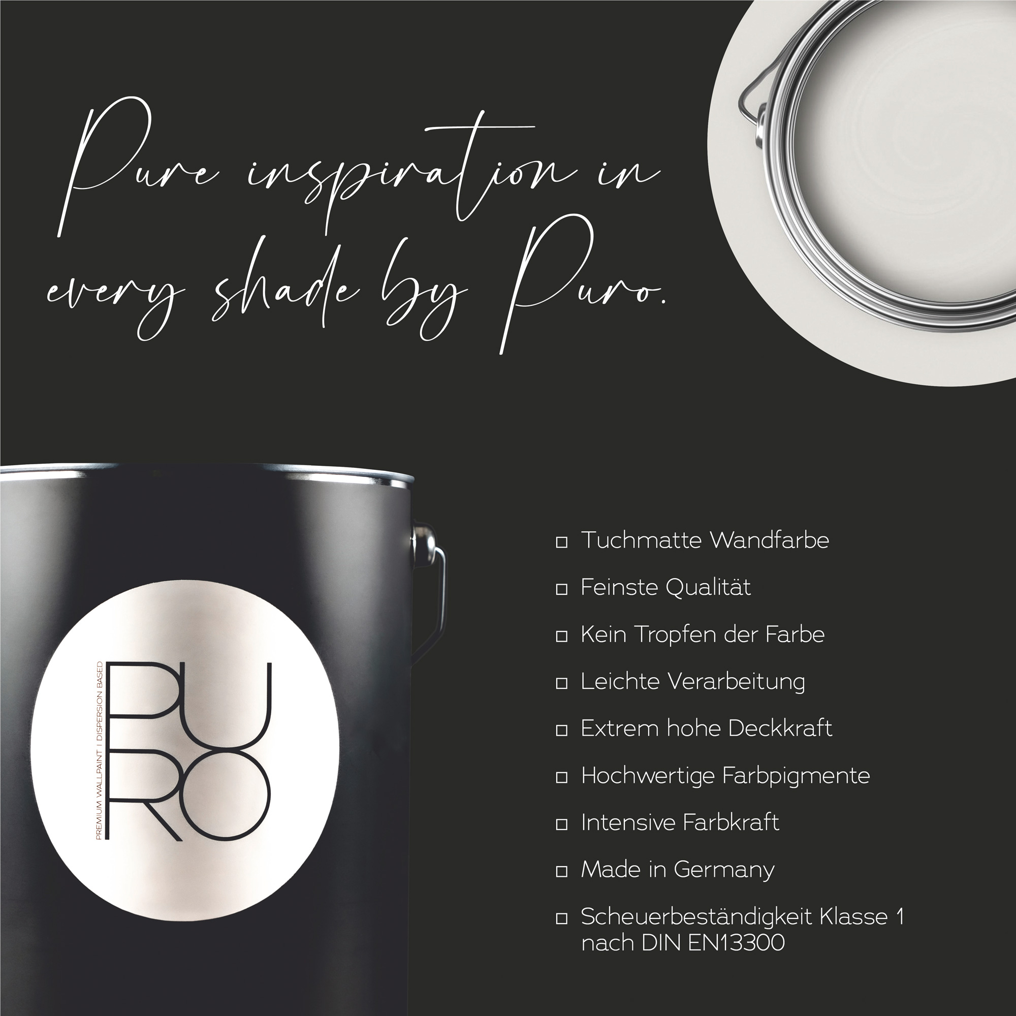 AS Premium Innenwandfarbe Puro c1007 creamy grey 1 L