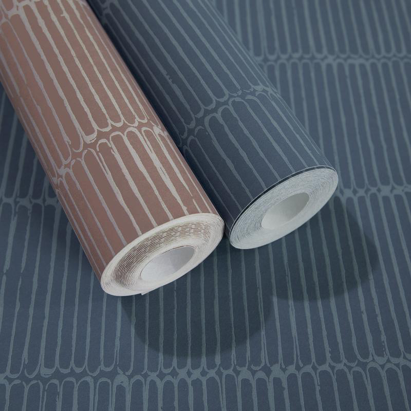 Hohenberger Vliestapete Chalk Beams in Order Blue 65503