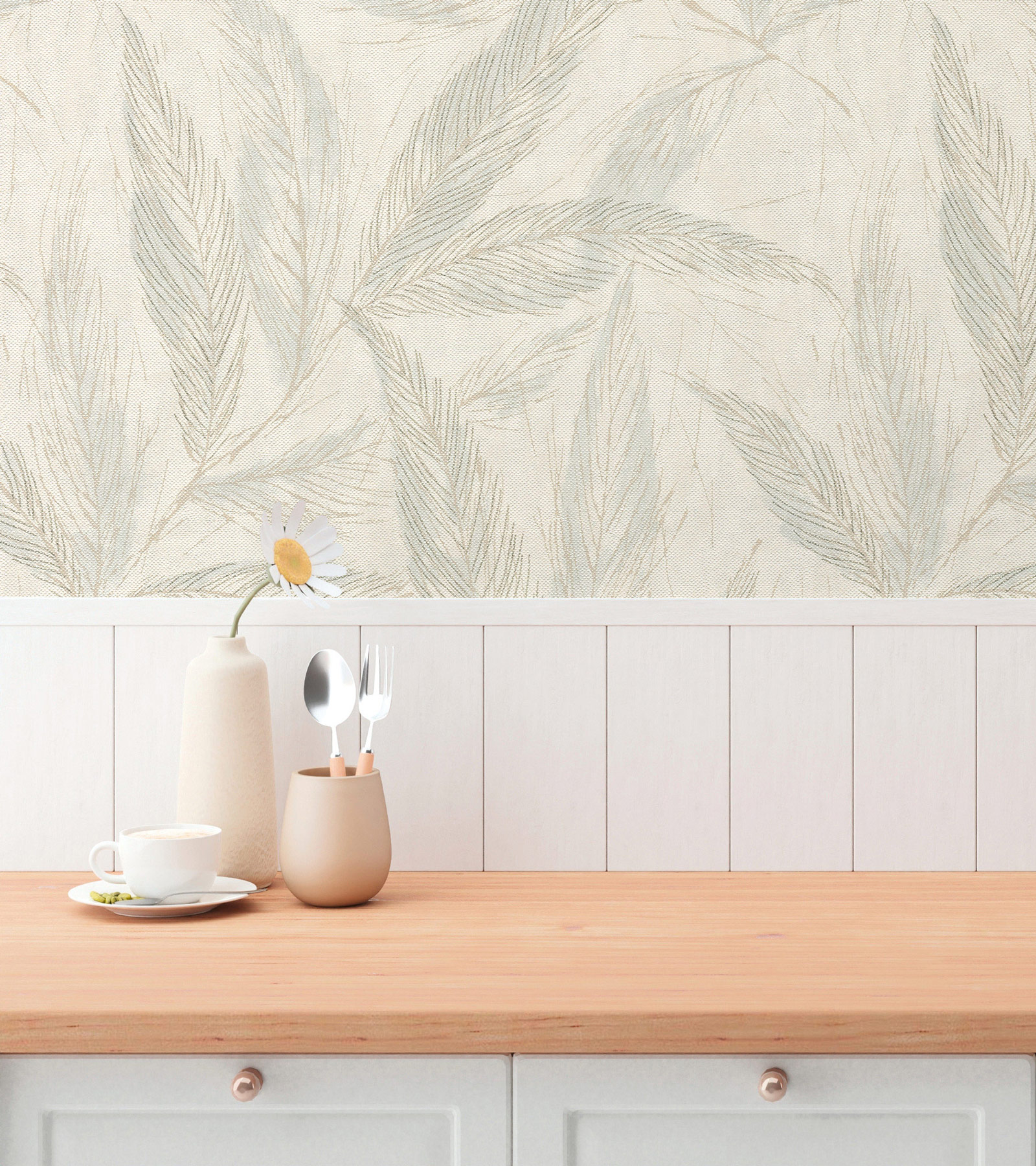 AS Vliestapete Hygge 3 Natur Weiß 790963