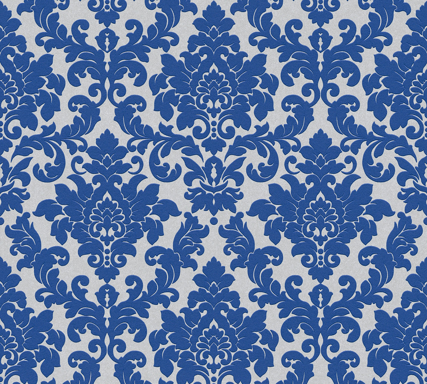 Thomas Vlies-Tapete Barock silber/royalblau TLT018 - 360956 Thomas Vlies-Tapete Barock silber/royalblau TLT018 - 360956