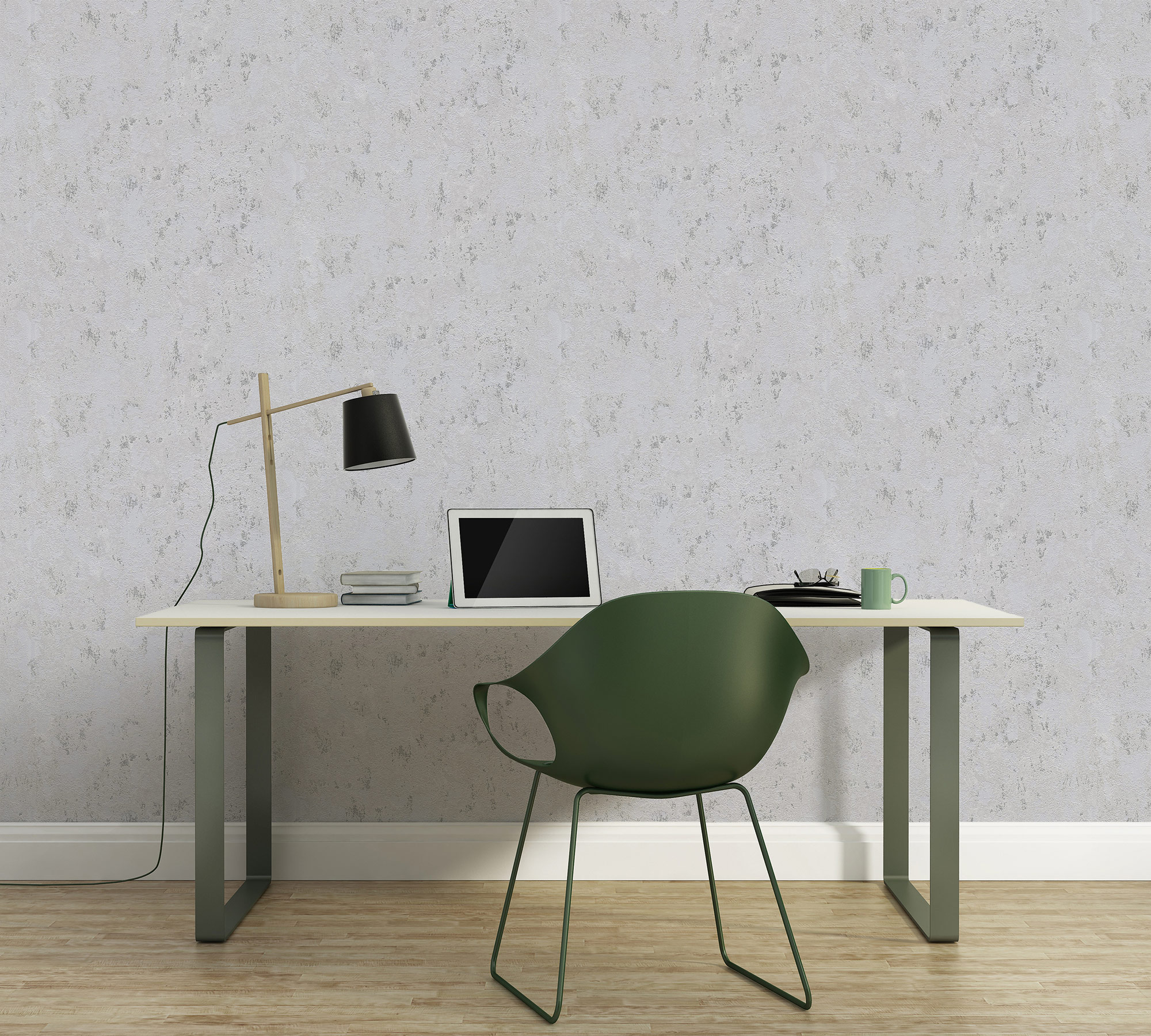 AS Vliestapete Casual Living Grau Struktur 393872