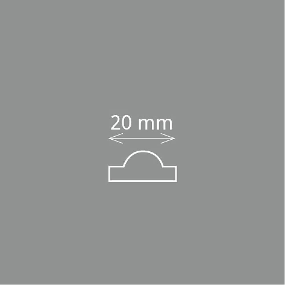 Homestar Stuckleiste Styropor Zierleiste I 20 | weiss