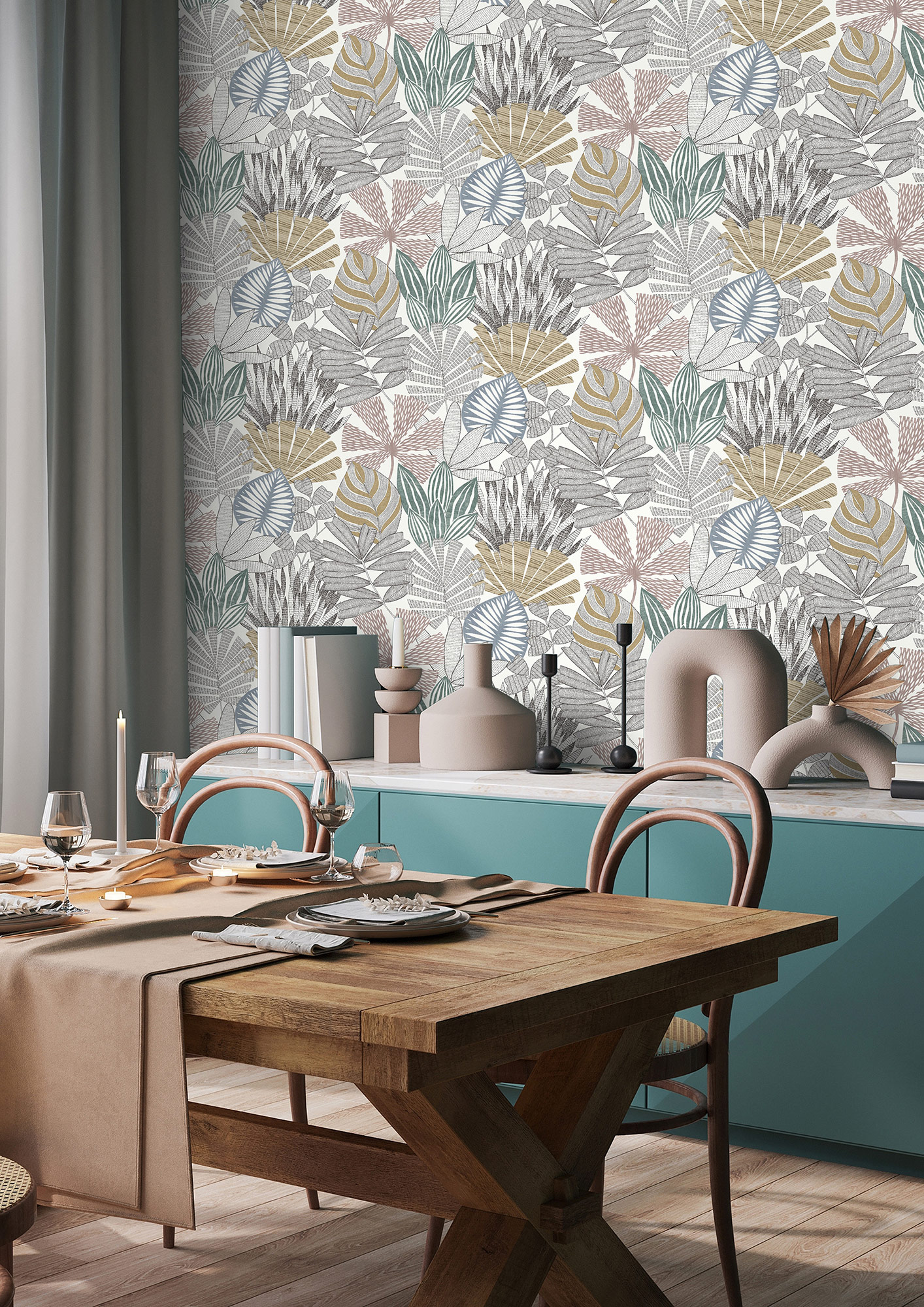 Rasch Vliestapete Symphony Grün-Dunkelgrün 868258