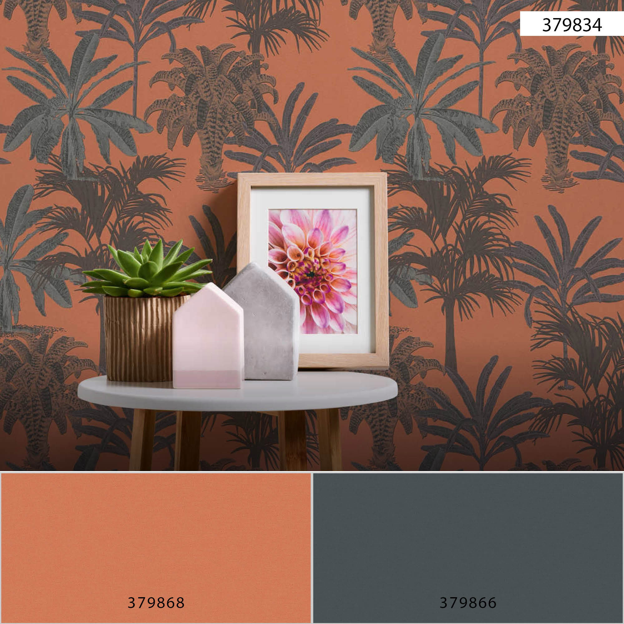 AS Vliestapete Michalsky 4 Palmen orange 379834