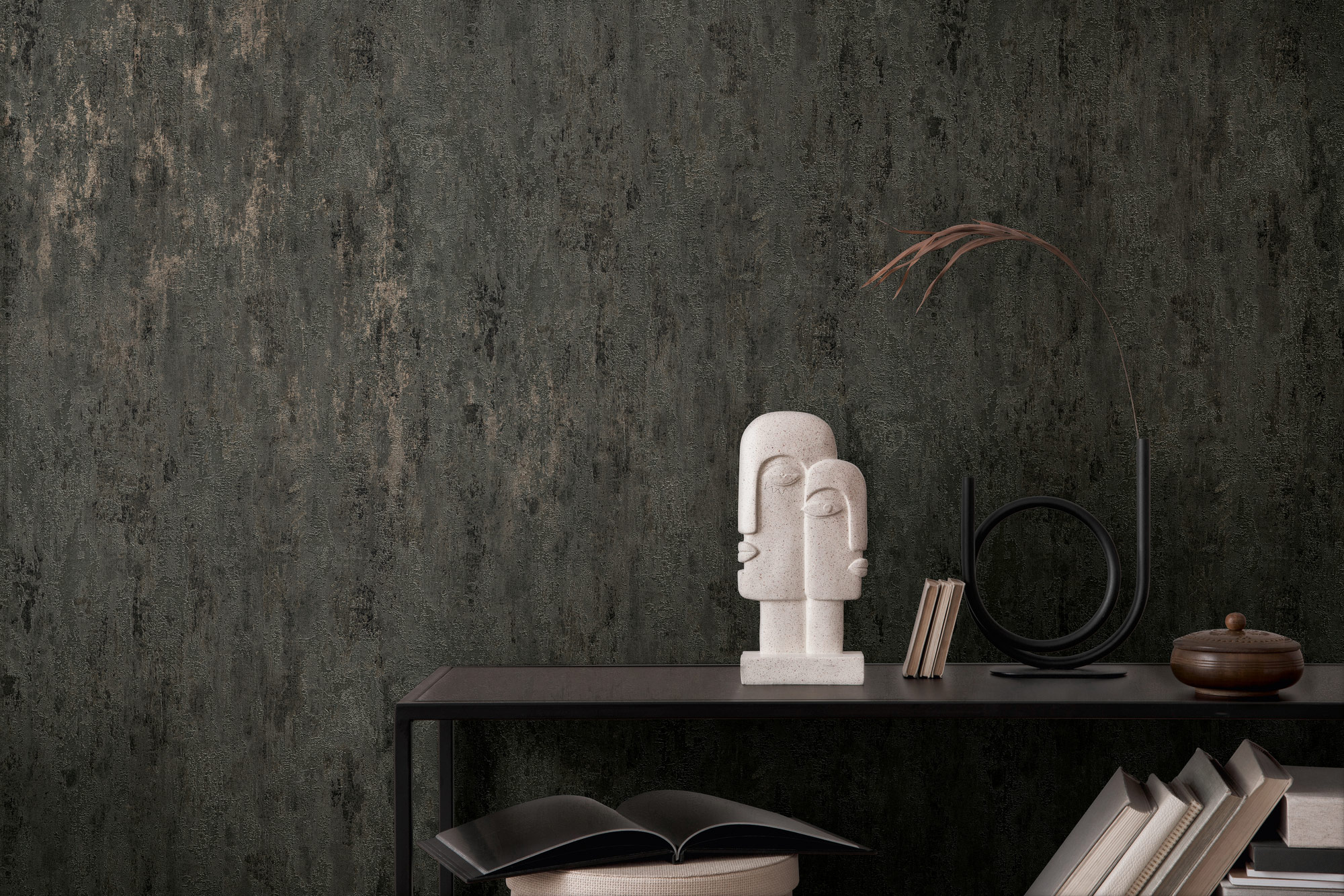 AS Vliestapete Trendwall 2 Unitapete grau 326515