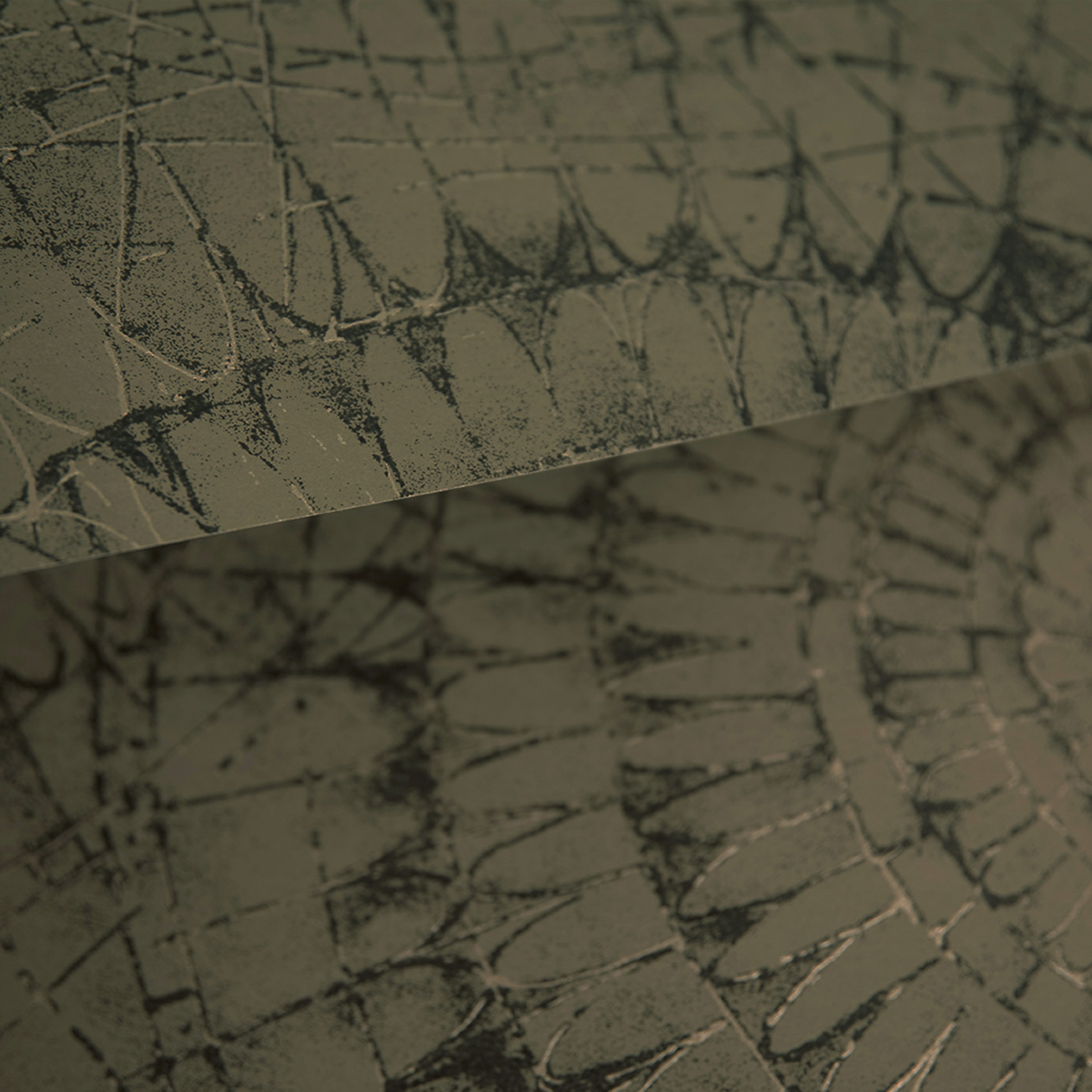 Hohenberger Vliestapete Chalk Notre Dame Olive 65567