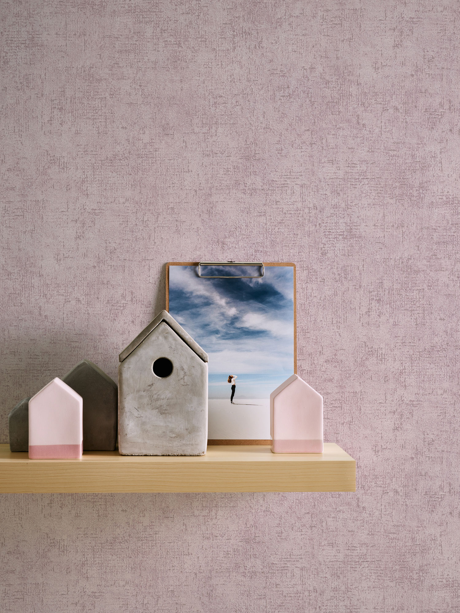 AS Vliestapete Trendwall 2 Unitapete rose 380894