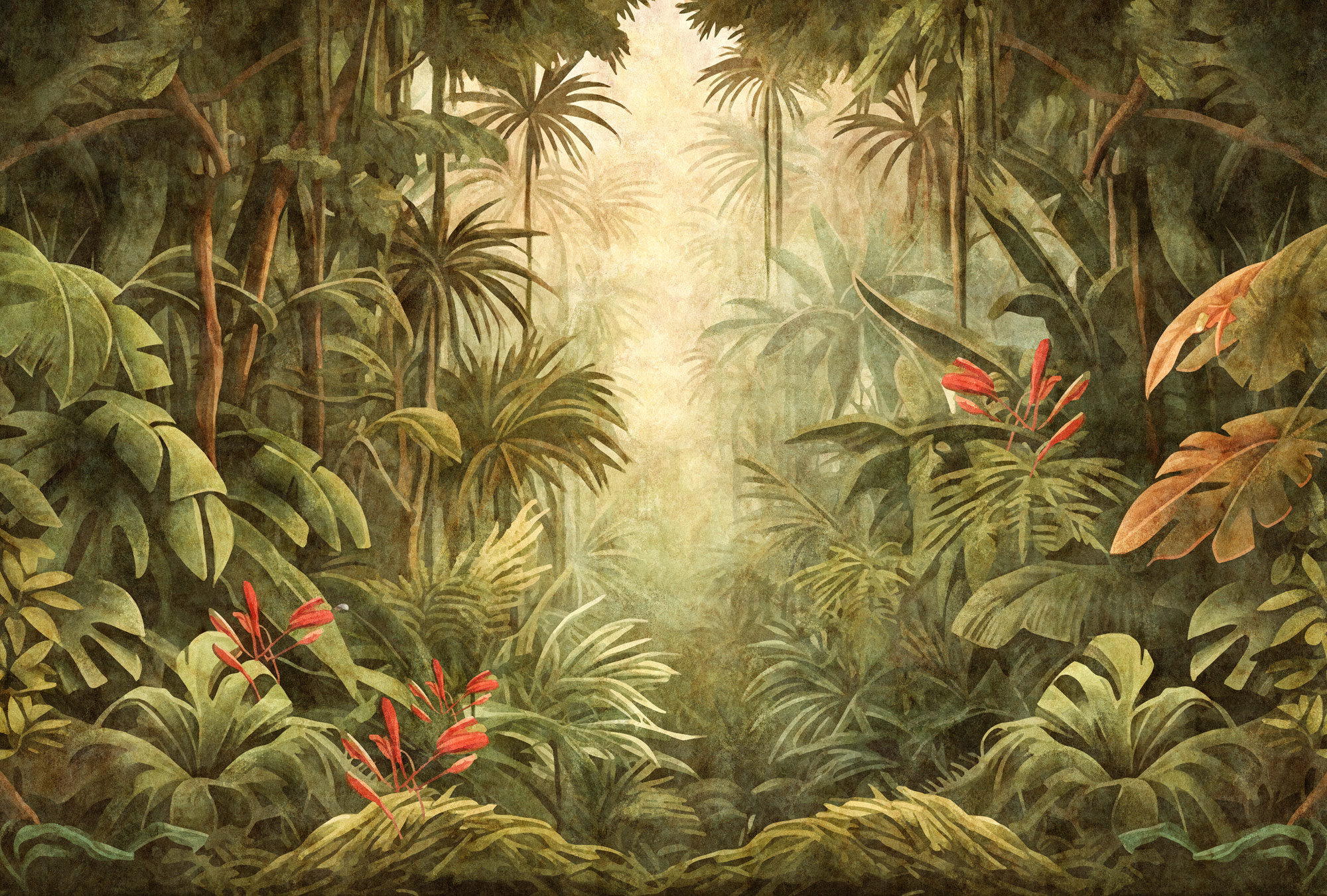 AS Fototapete Walls by Patel 5 Dschungel Grün DD134249