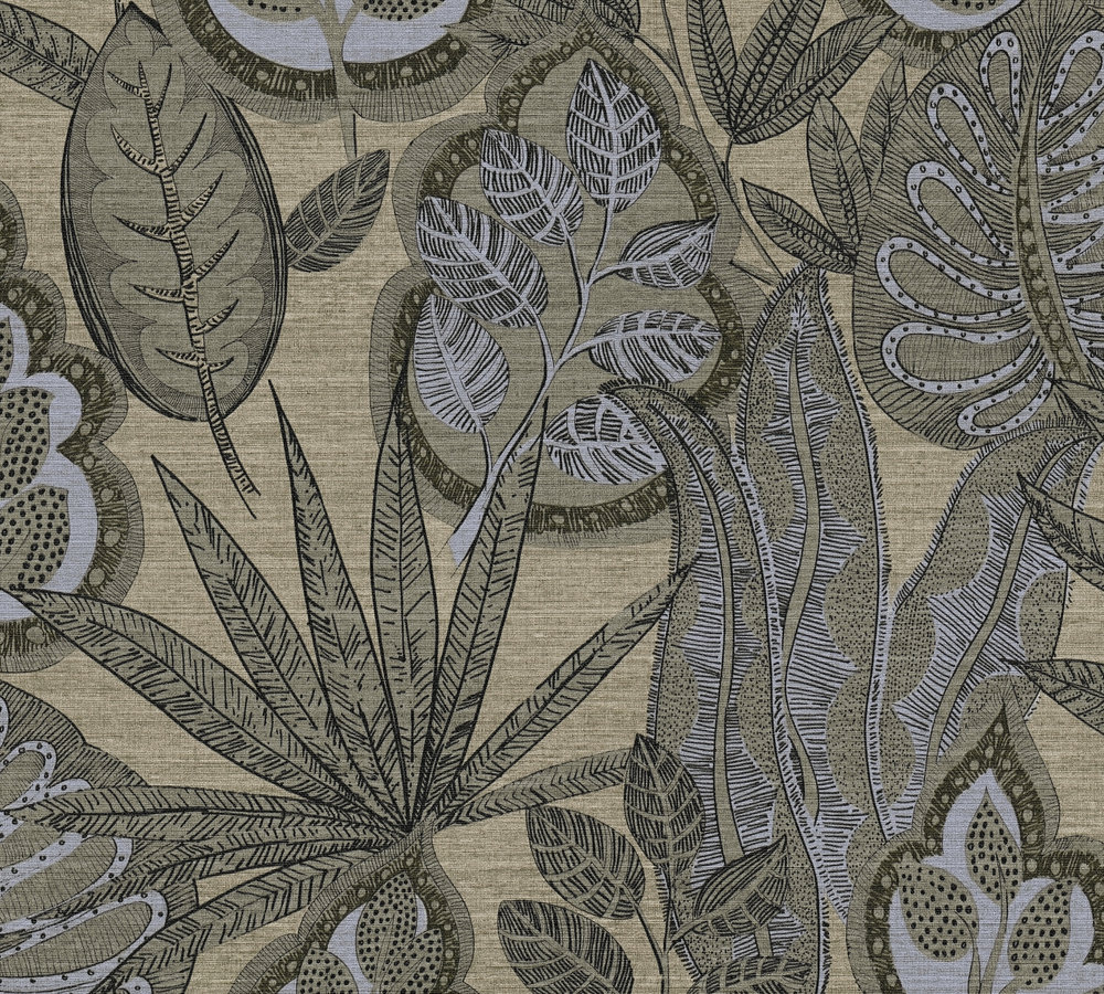 Livingwalls Vliestapete Famous Garden Blätter Floral 393465 Livingwalls Vliestapete Famous Garden Blätter Floral 393465