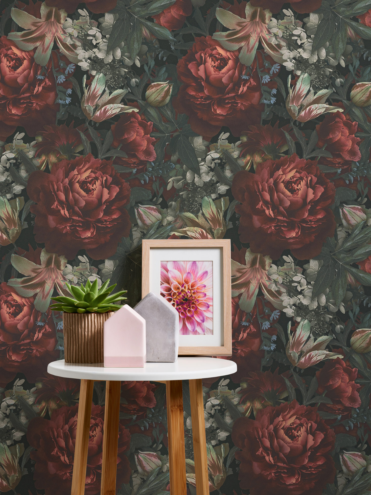 AS Vliestapete PintWalls Florale Tapete Rot 385091