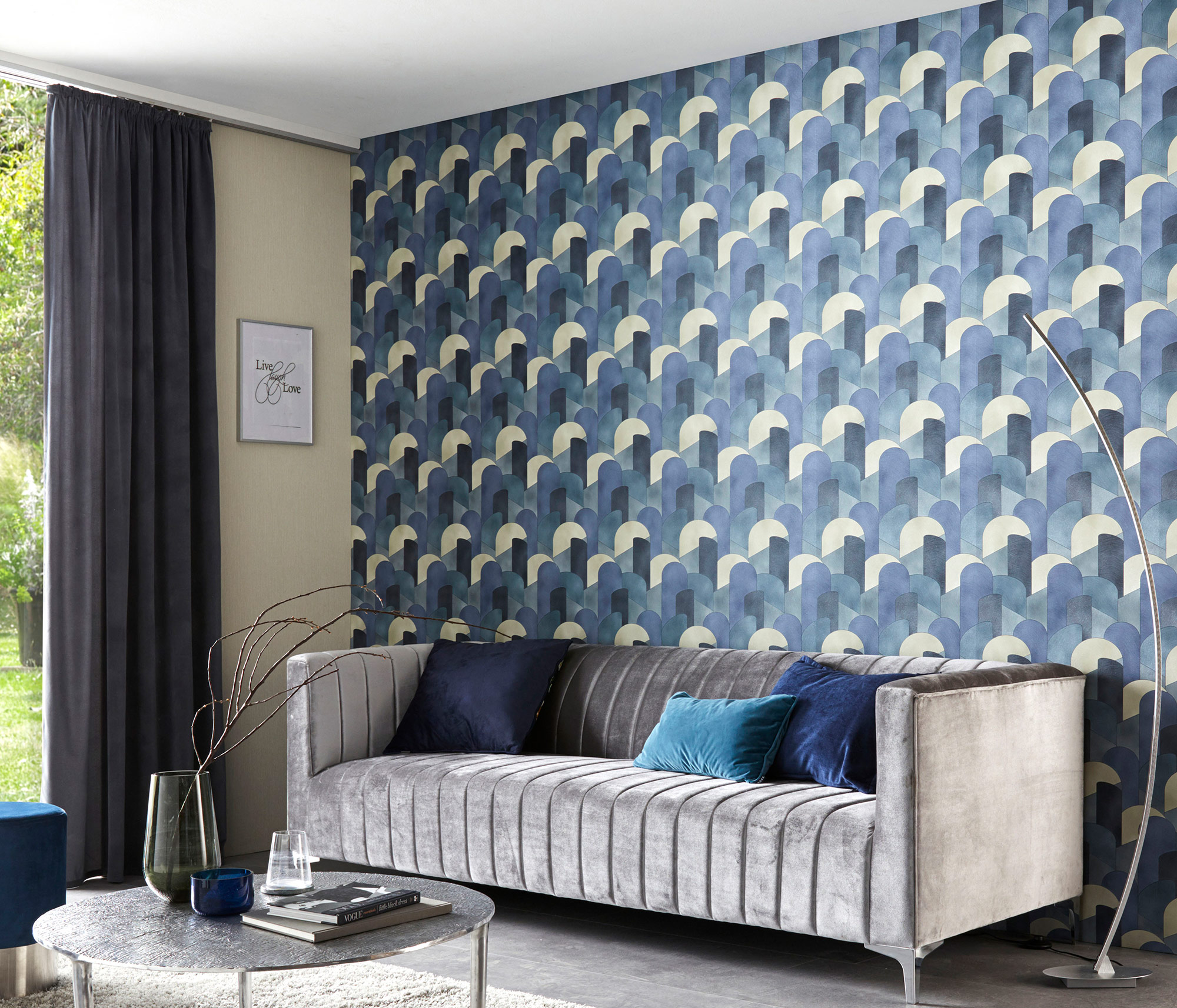 Erismann Vliestapete Elle blau 1015508