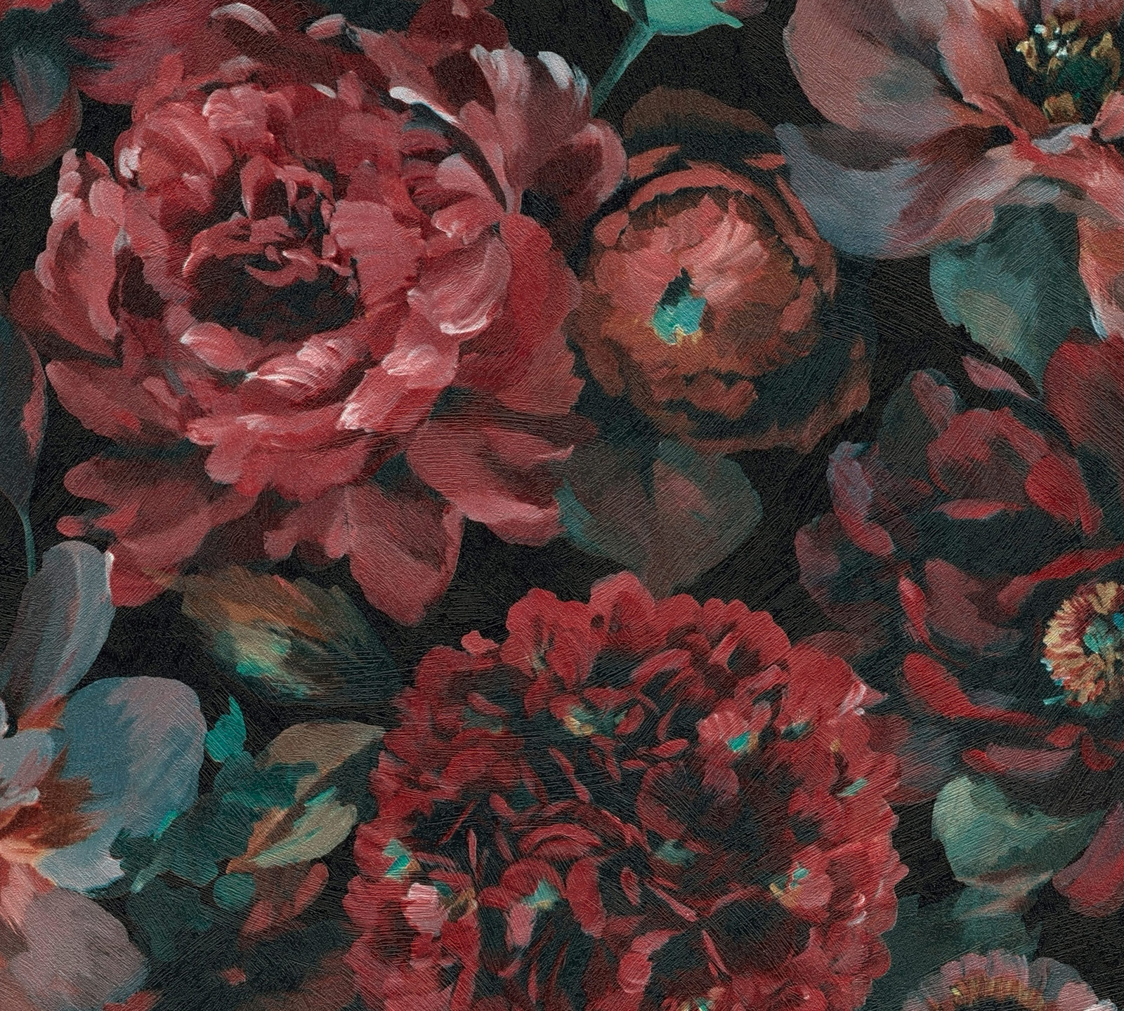 AS Vliestapete Trend Spectrum Blumentapete Schwarz 792312