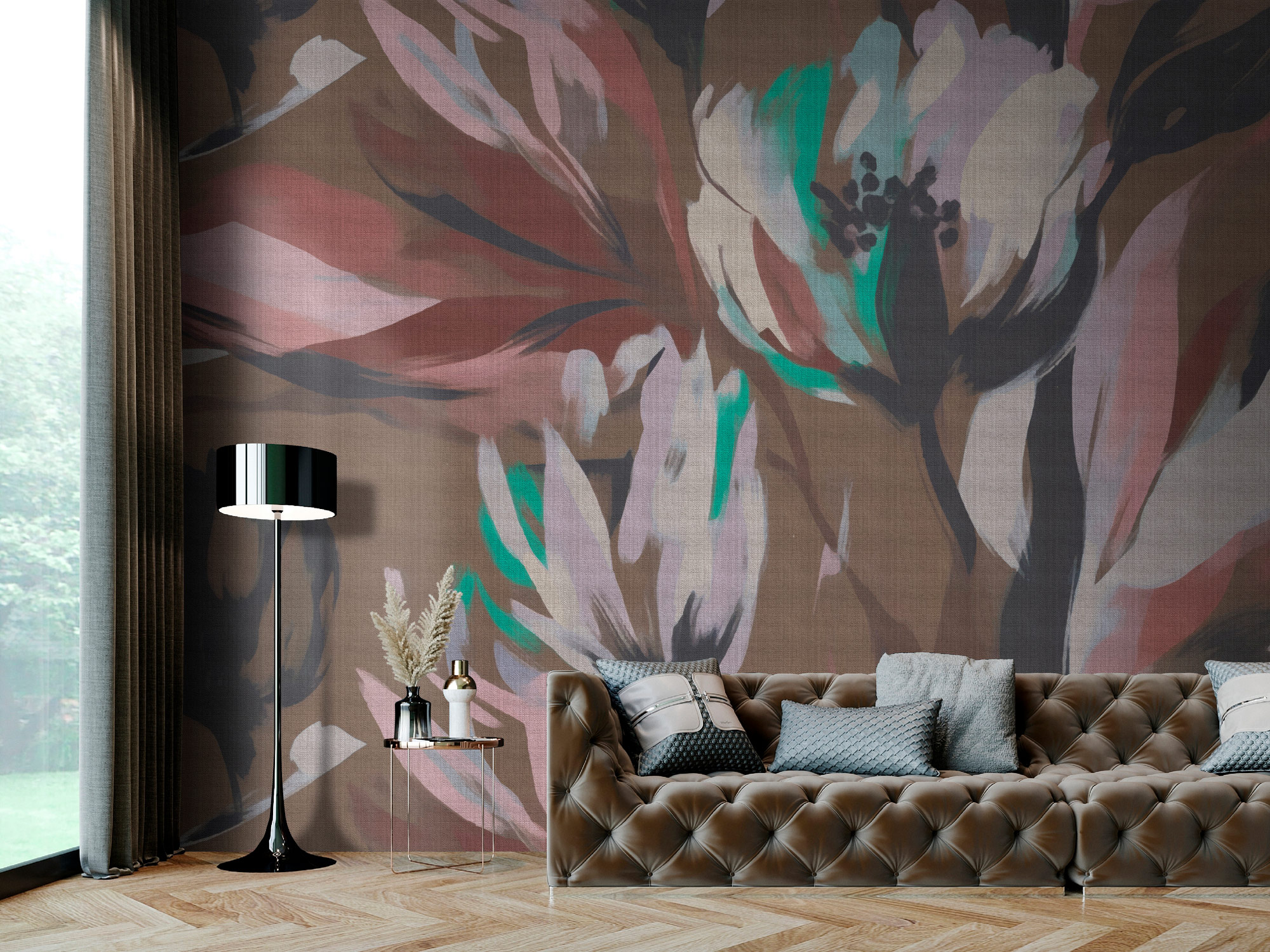 AS Fototapete Walls by Patel 5 Blumen Braun DD134519