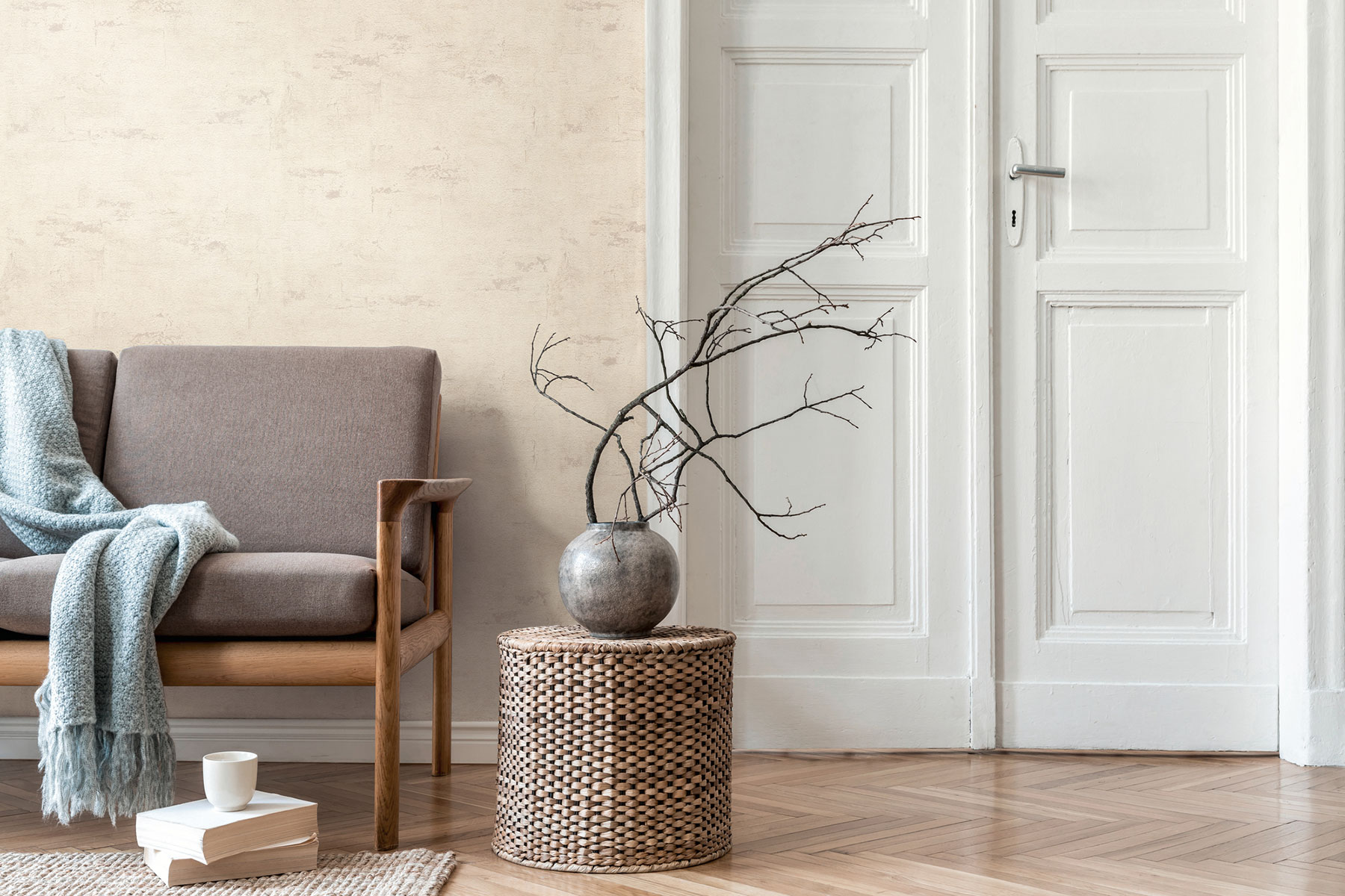 AS Vliestapete Daniel Hechter 7 Putzoptik Creme 306682