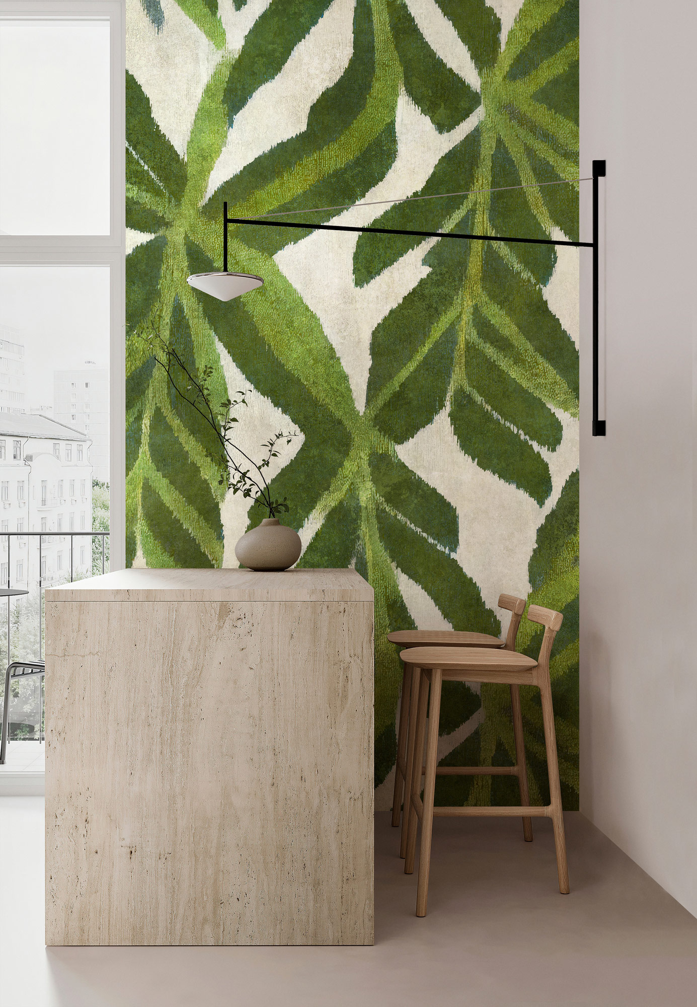 AS Fototapete Walls by Patel 5 Blätter Grün DD134207