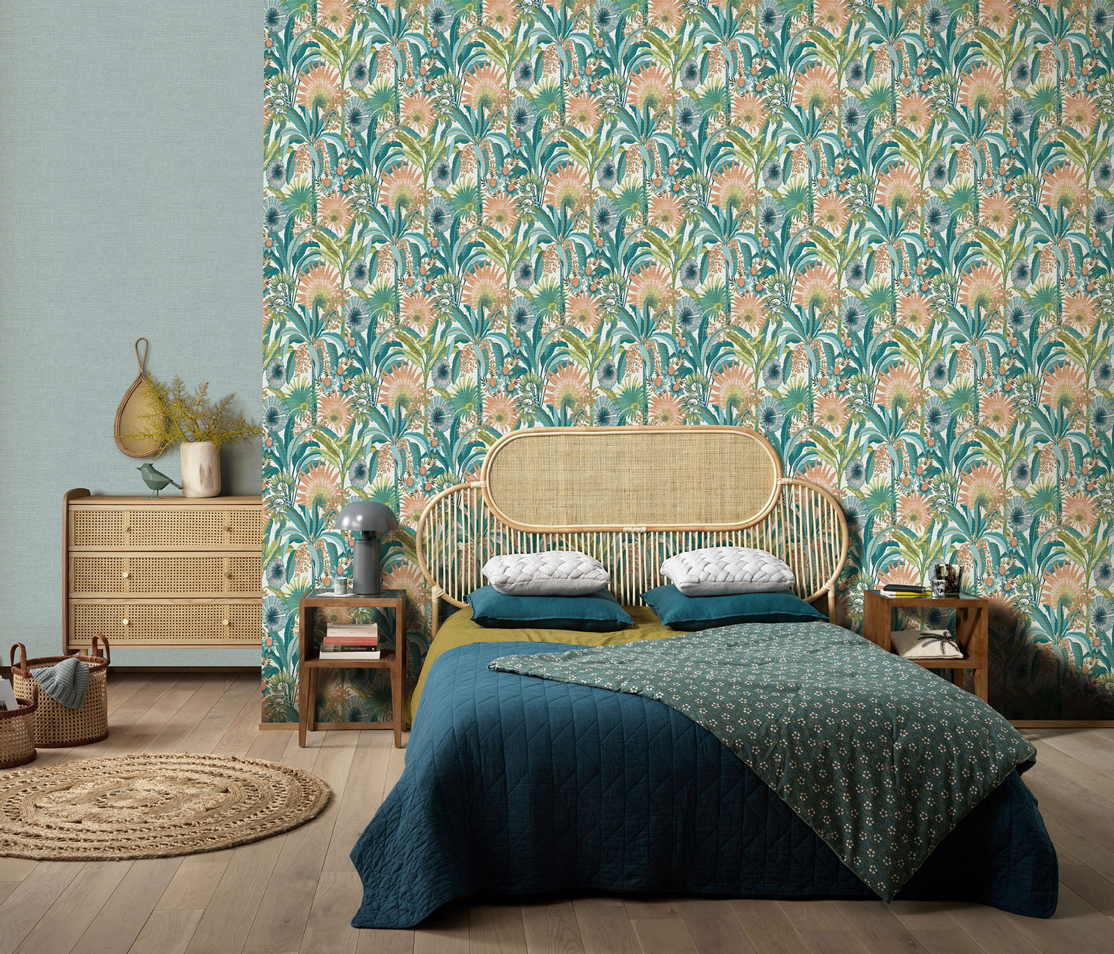 Erismann Vliestapete Martinique türkis 1039018