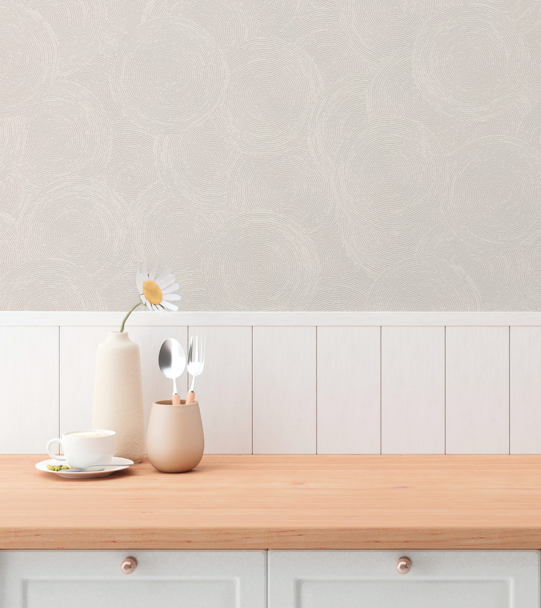 AS Vliestapete Hygge 3 Natur Creme 790936