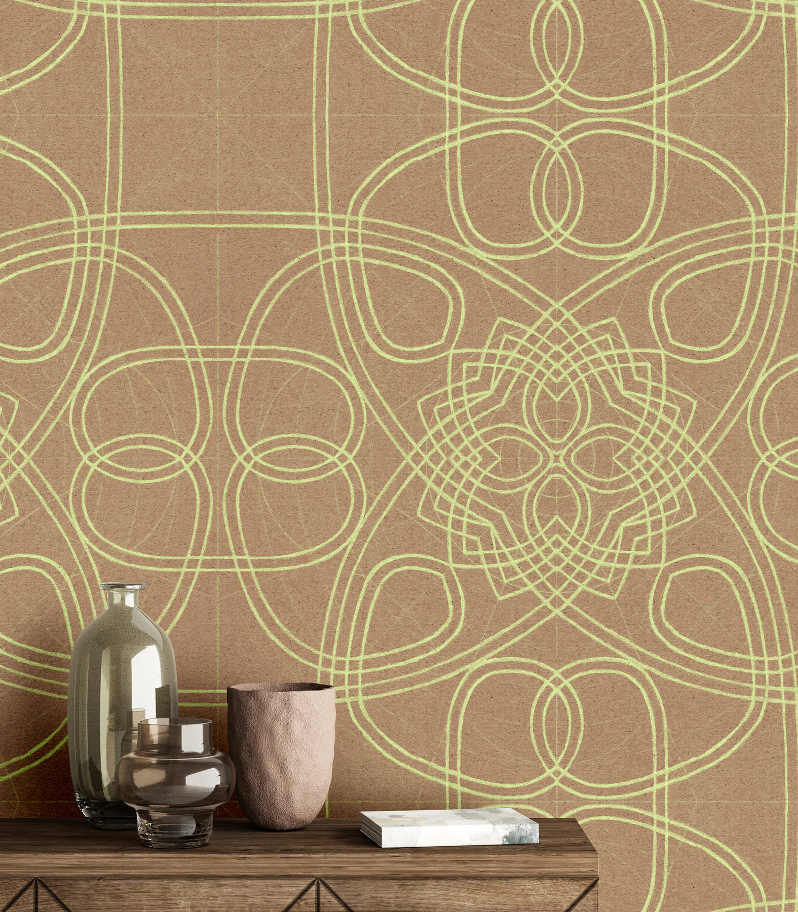 AS Fototapete Walls by Patel 5 Linien Braun DD134477