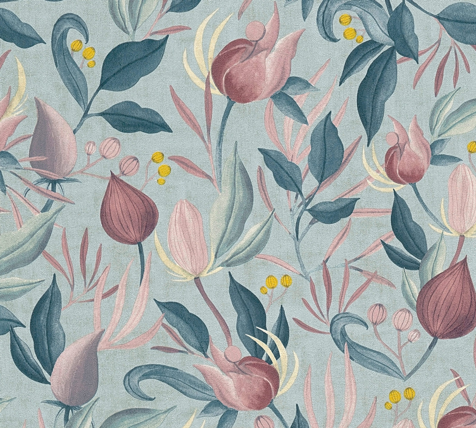 AS Vliestapete CosmoLiving Floral Blau 790621