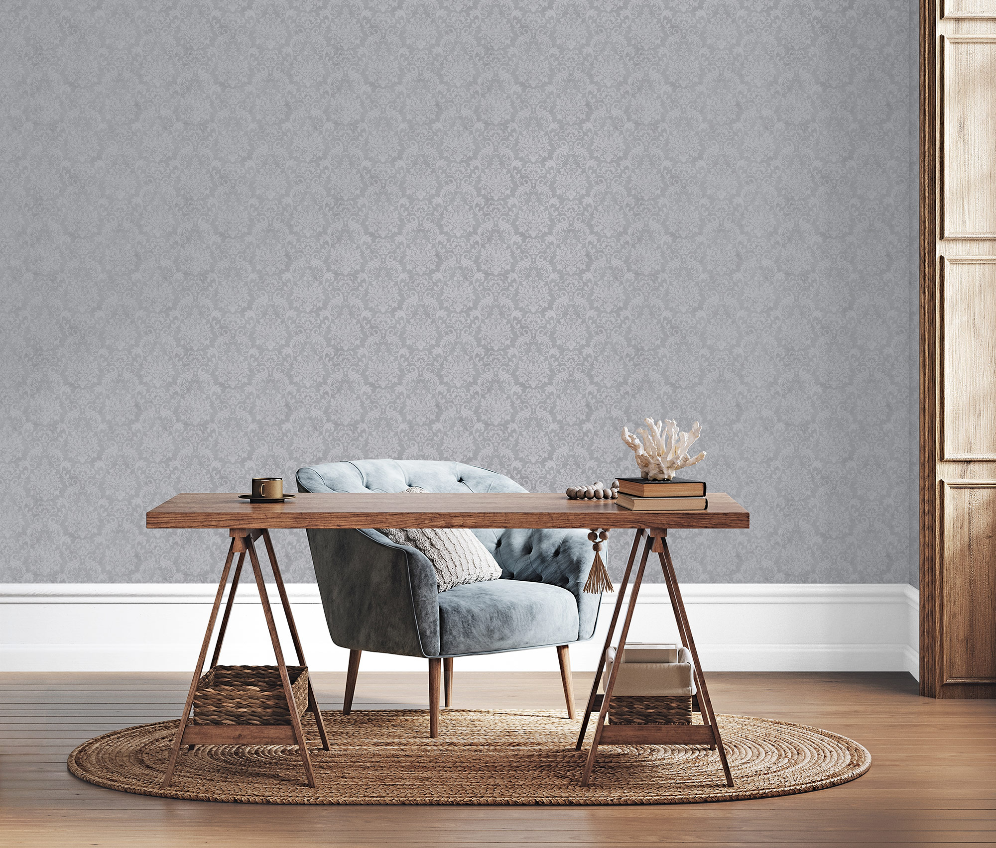 Essener Vliestapete Special FX 2 Silbergrau G68090