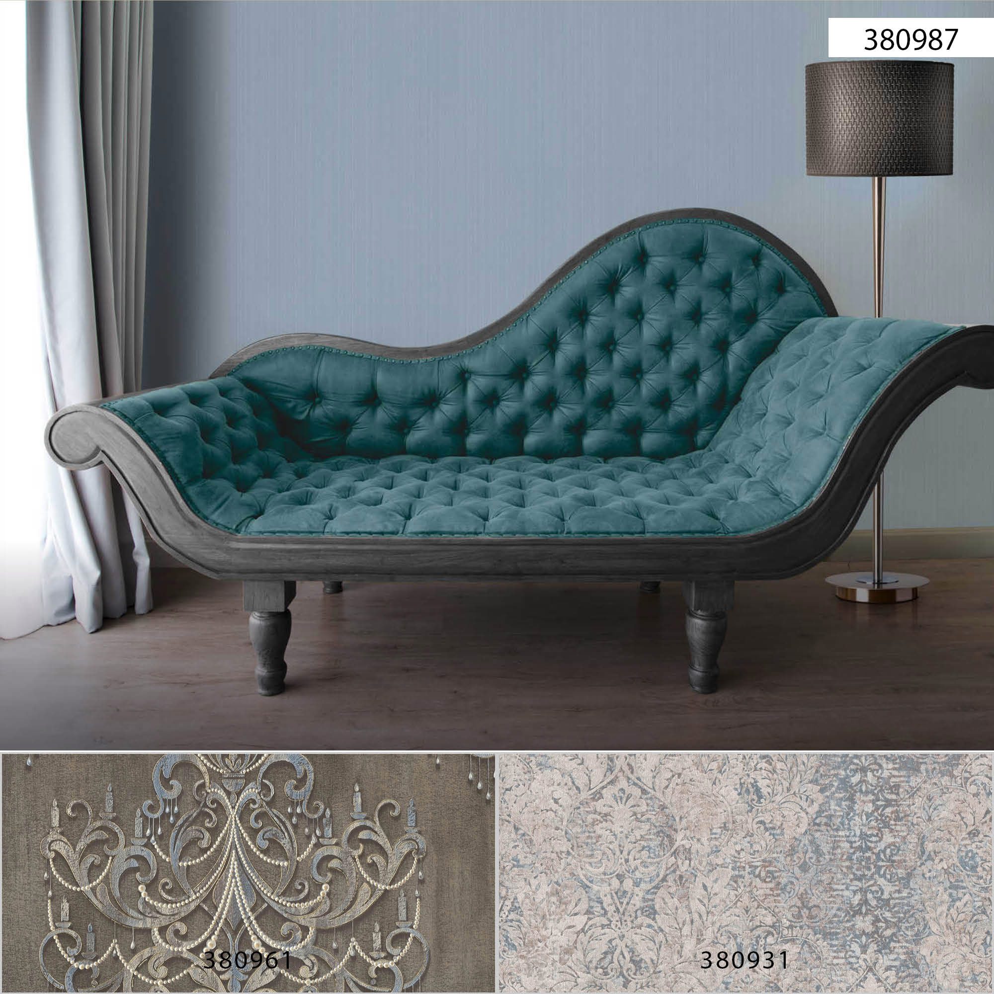 AS Vliestapete The BOS hellblau Unitapete 380987