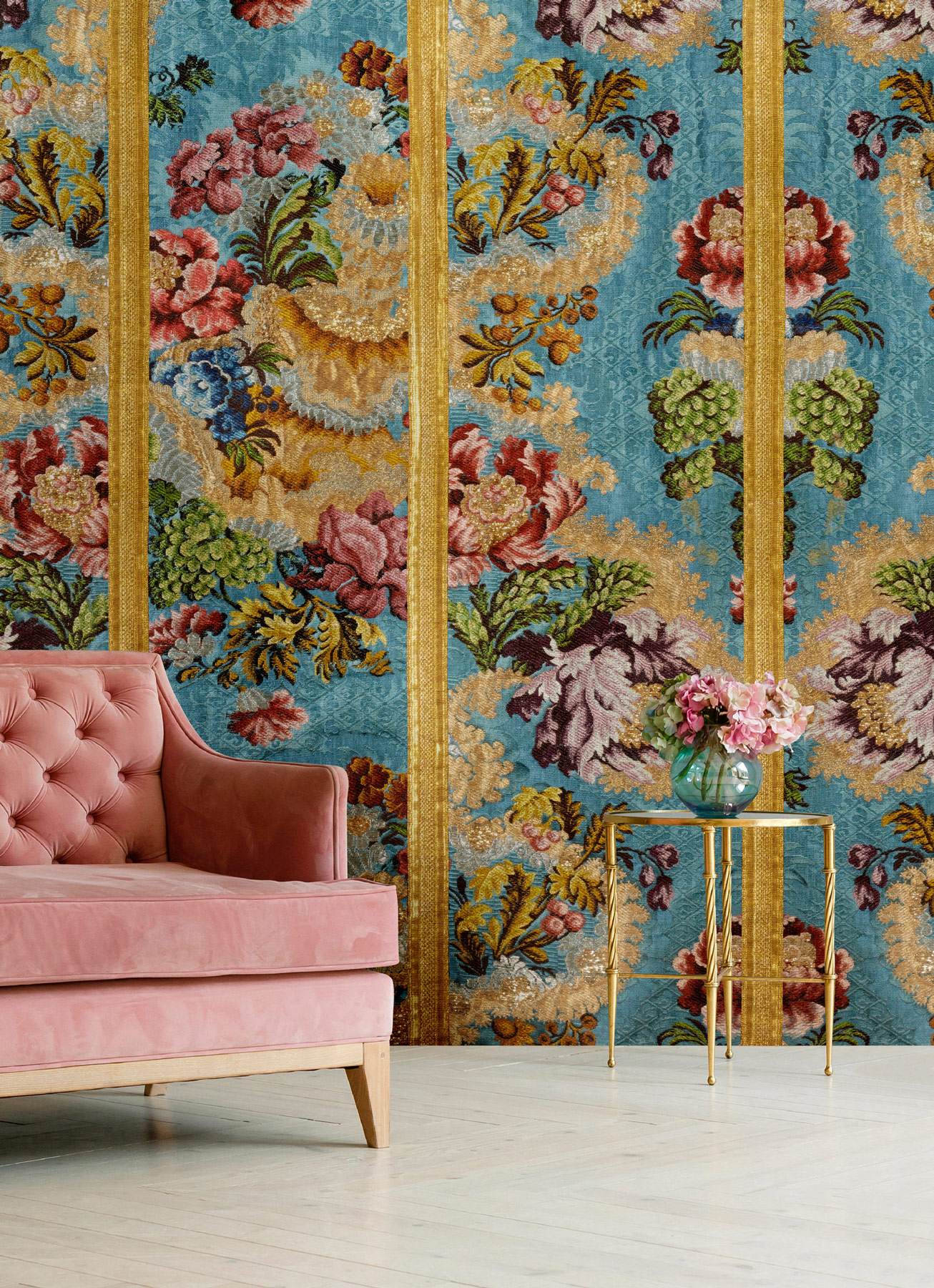 AS Fototapete Walls by Patel 5 Blumen Türkis DD134543