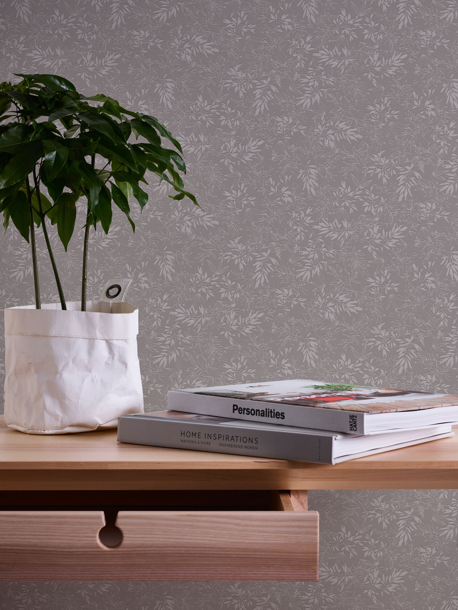 AS Vliestapete Attractive 2 Floral Grau 390283