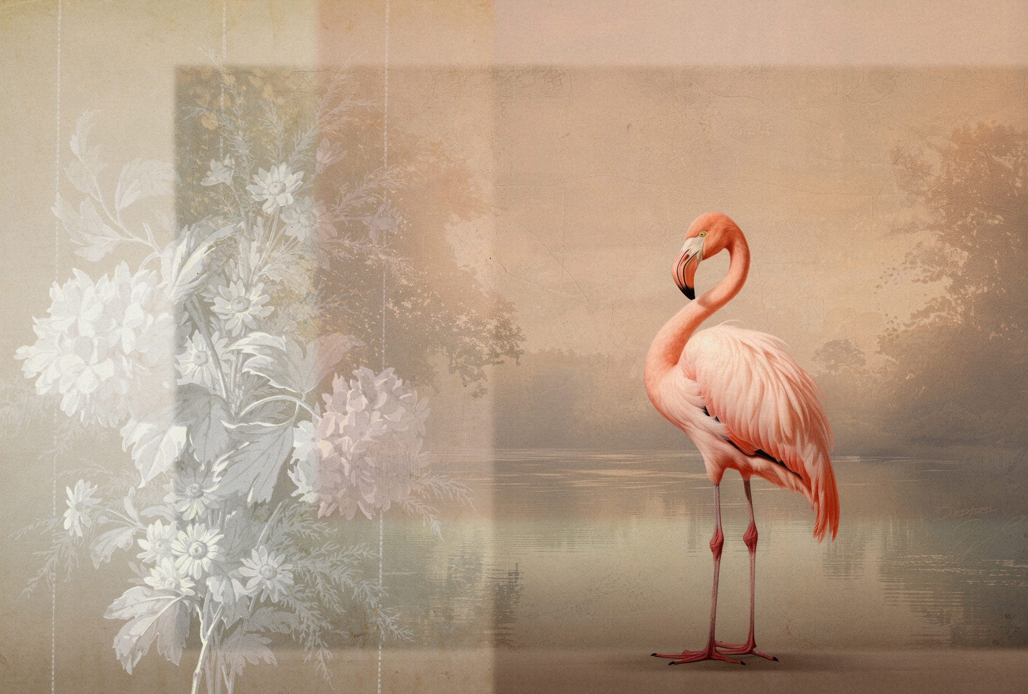 AS Fototapete Walls by Patel 5 Flamingo Beige DD134615