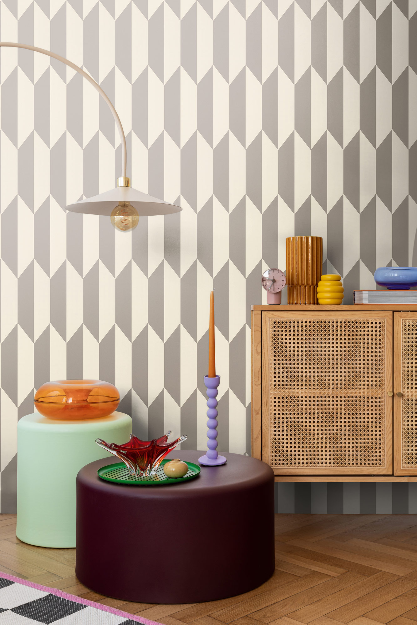 AS Vliestapete CosmoLiving 3D Silber 790863